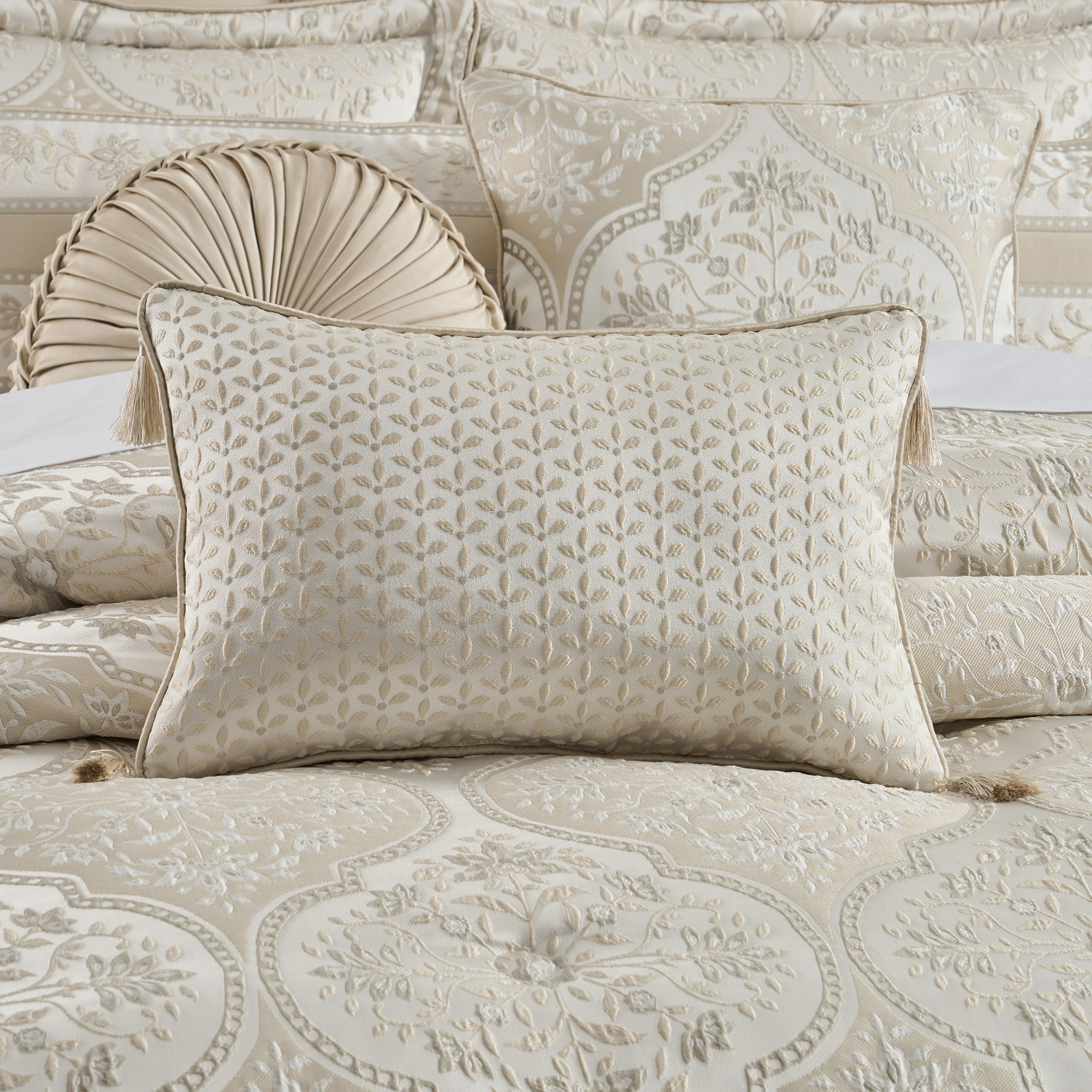 Ivory Boudoir Decorative Throw Pillow