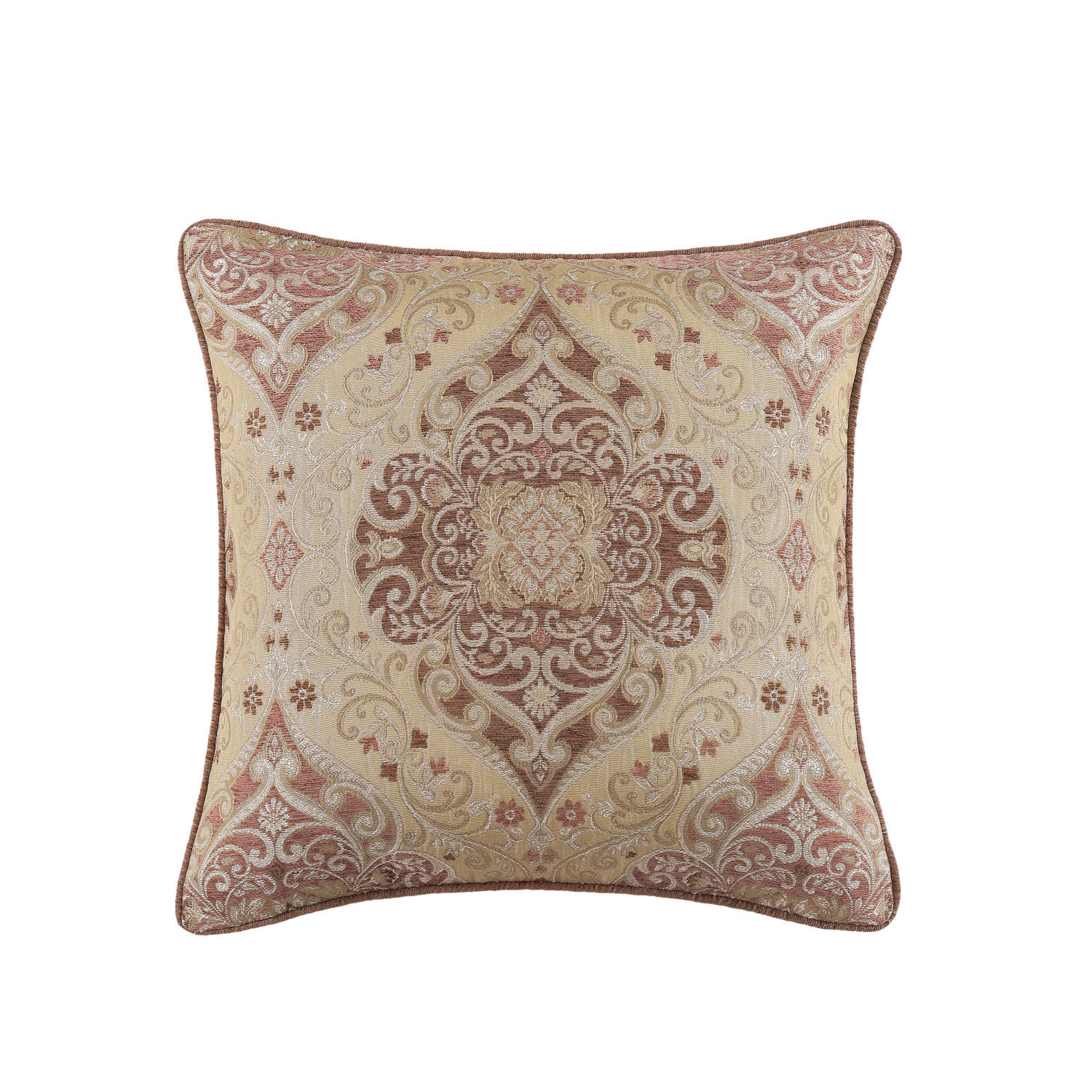 Terracotta 20inch Square Decorative Throw Pillow