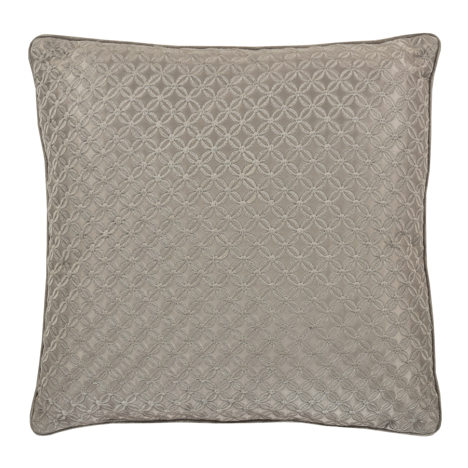 Taupe 16inch Square Decorative Throw Pillow