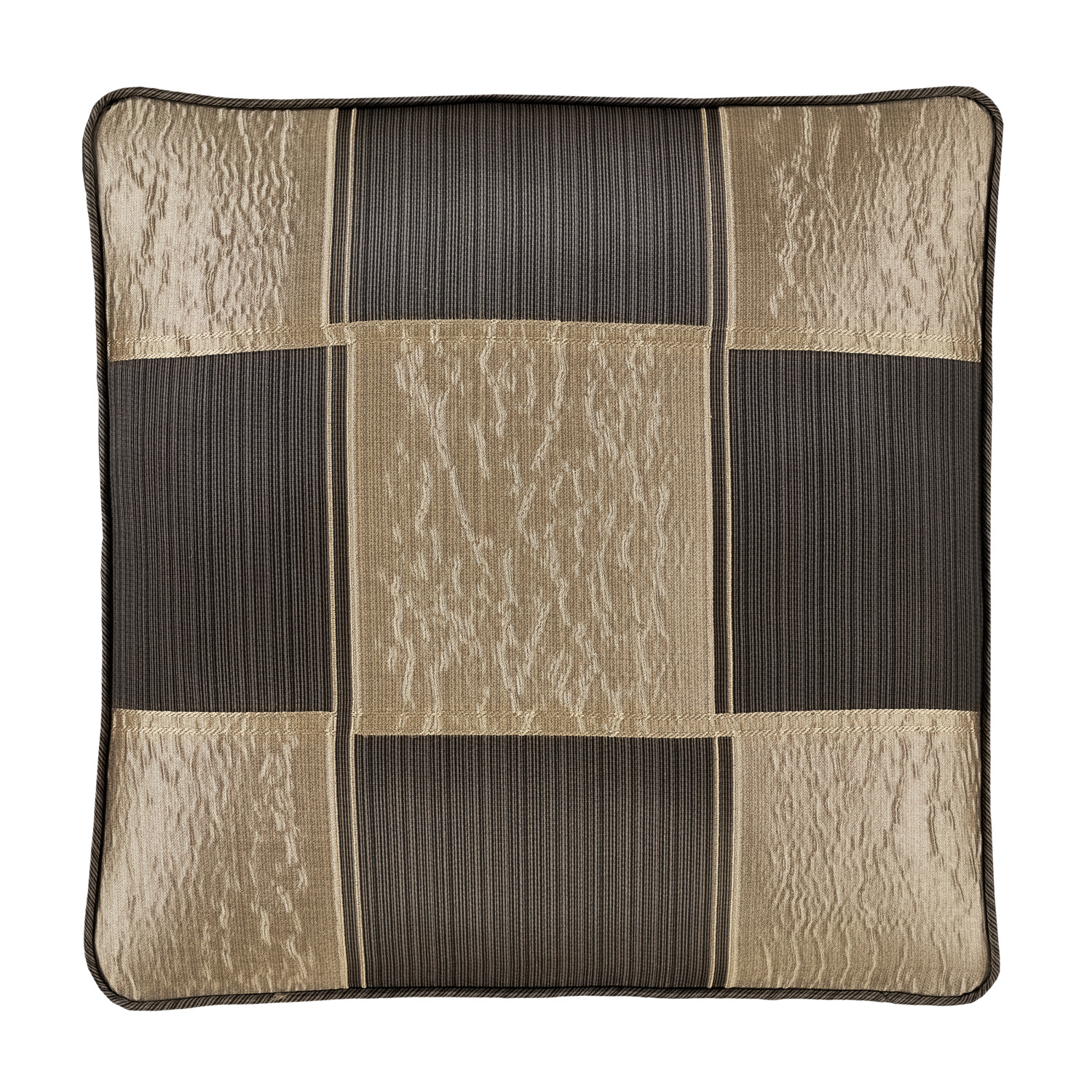 Bronze 18inch Square Decorative Throw Pillow