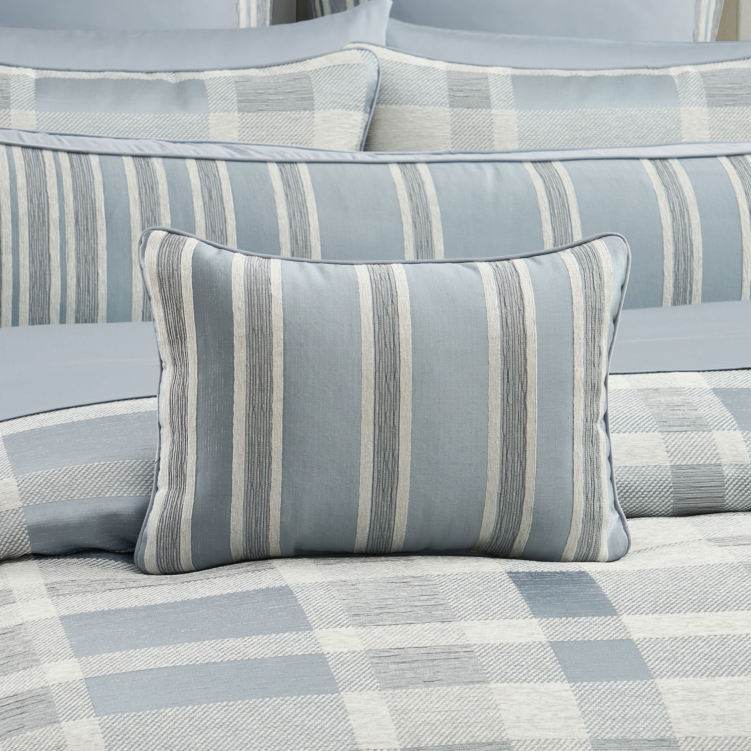 Blue Boudoir Decorative Throw Pillow