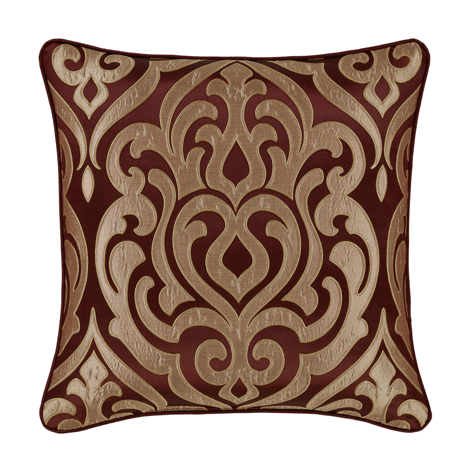 Crimson 20inch Square Decorative Throw Pillow