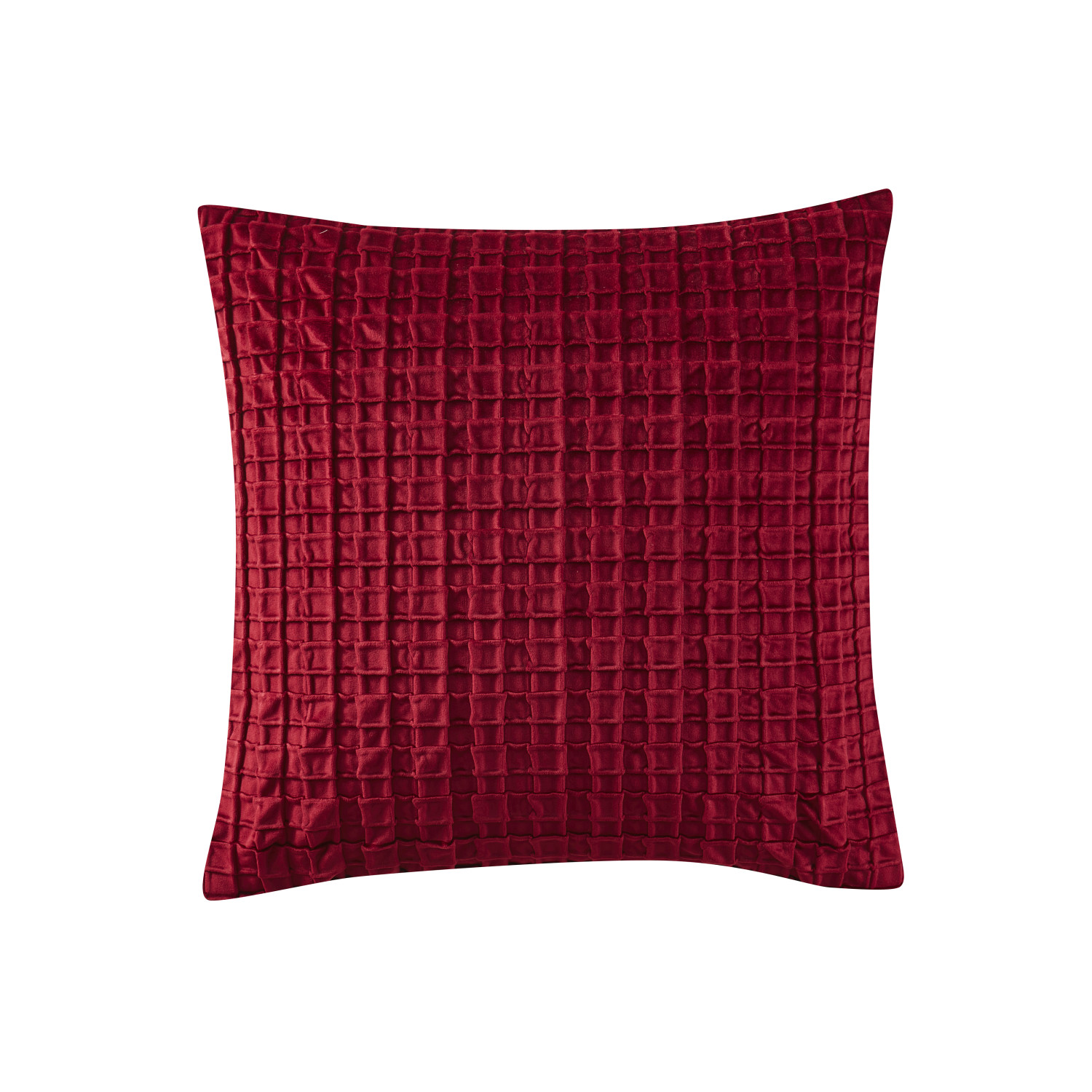 Crimson 18inch Square Decorative Throw Pillow