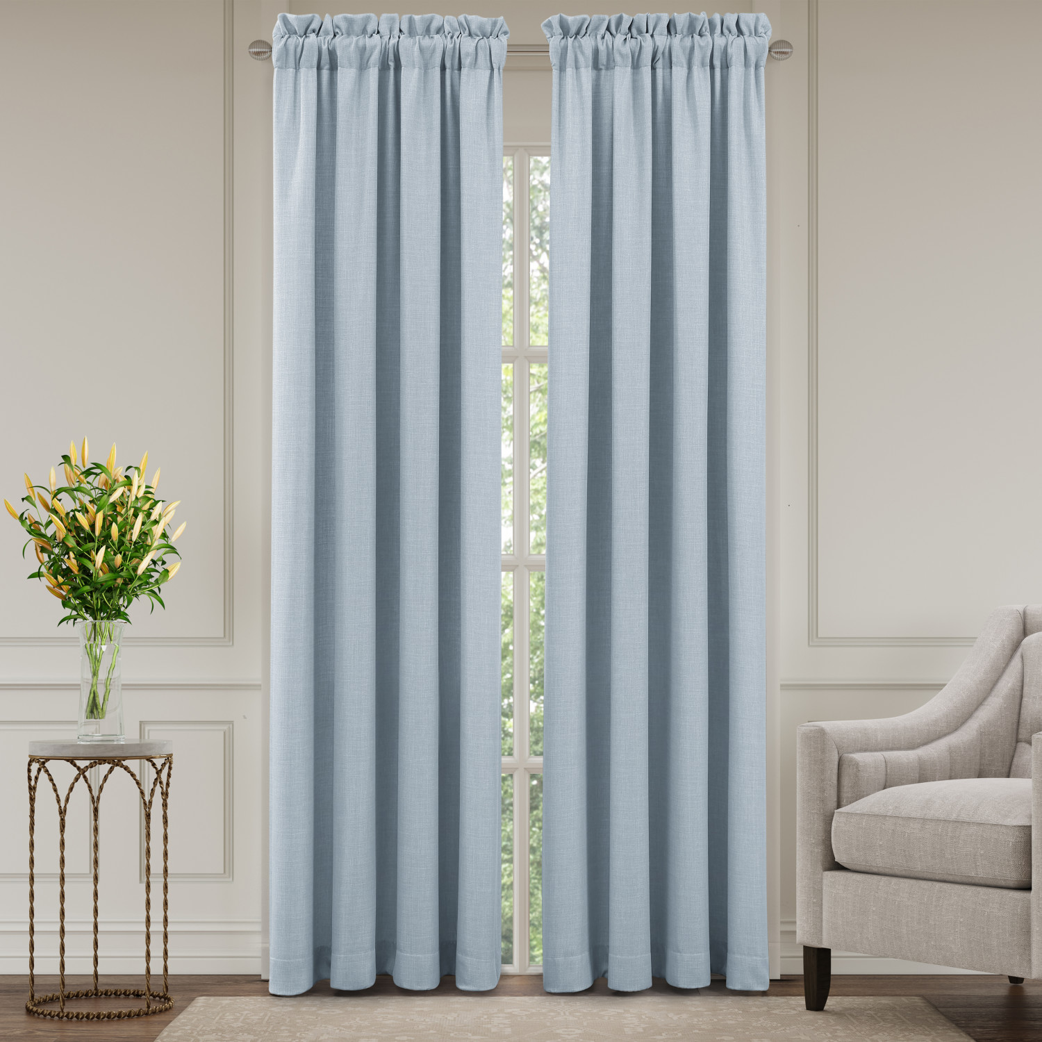 Chambray 84inch Window Panel Pair