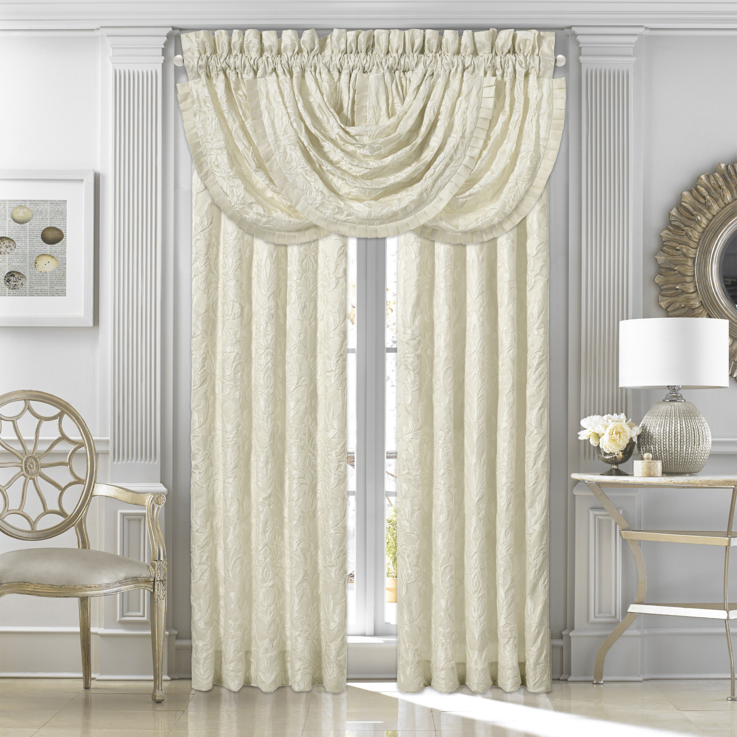 Ivory 84inch Window Panel Pair