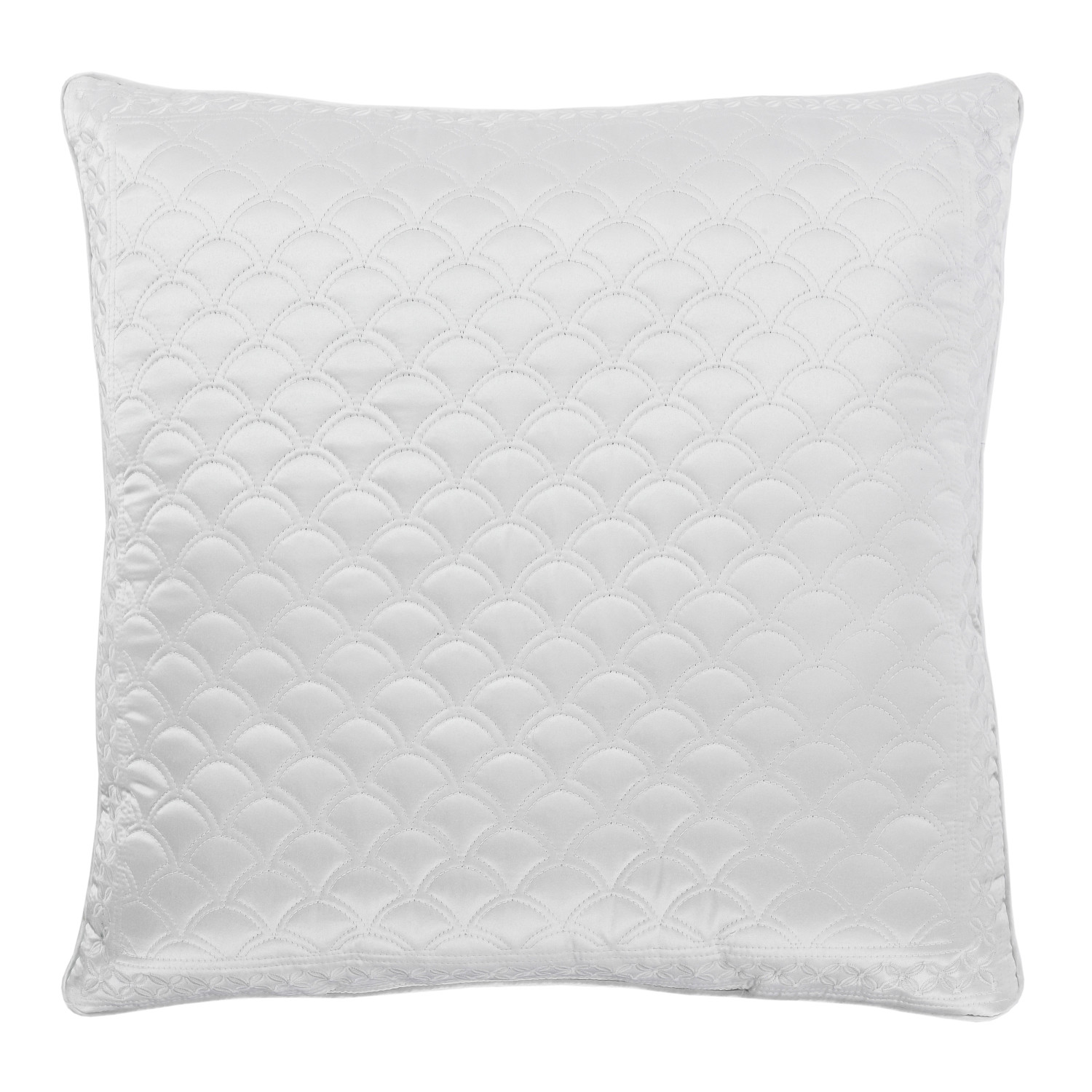White 20inch Square Decorative Throw Pillow