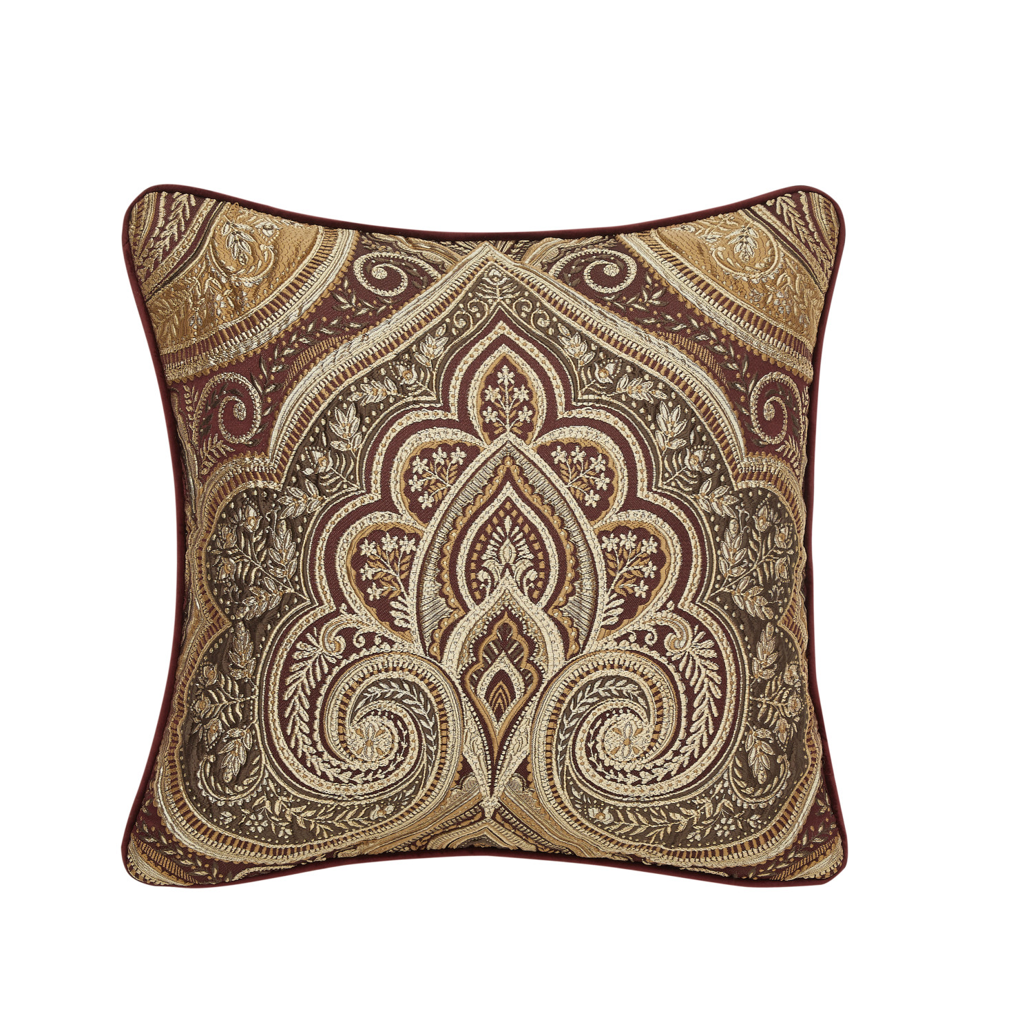 Crimson 20inch Square Decorative Throw Pillow