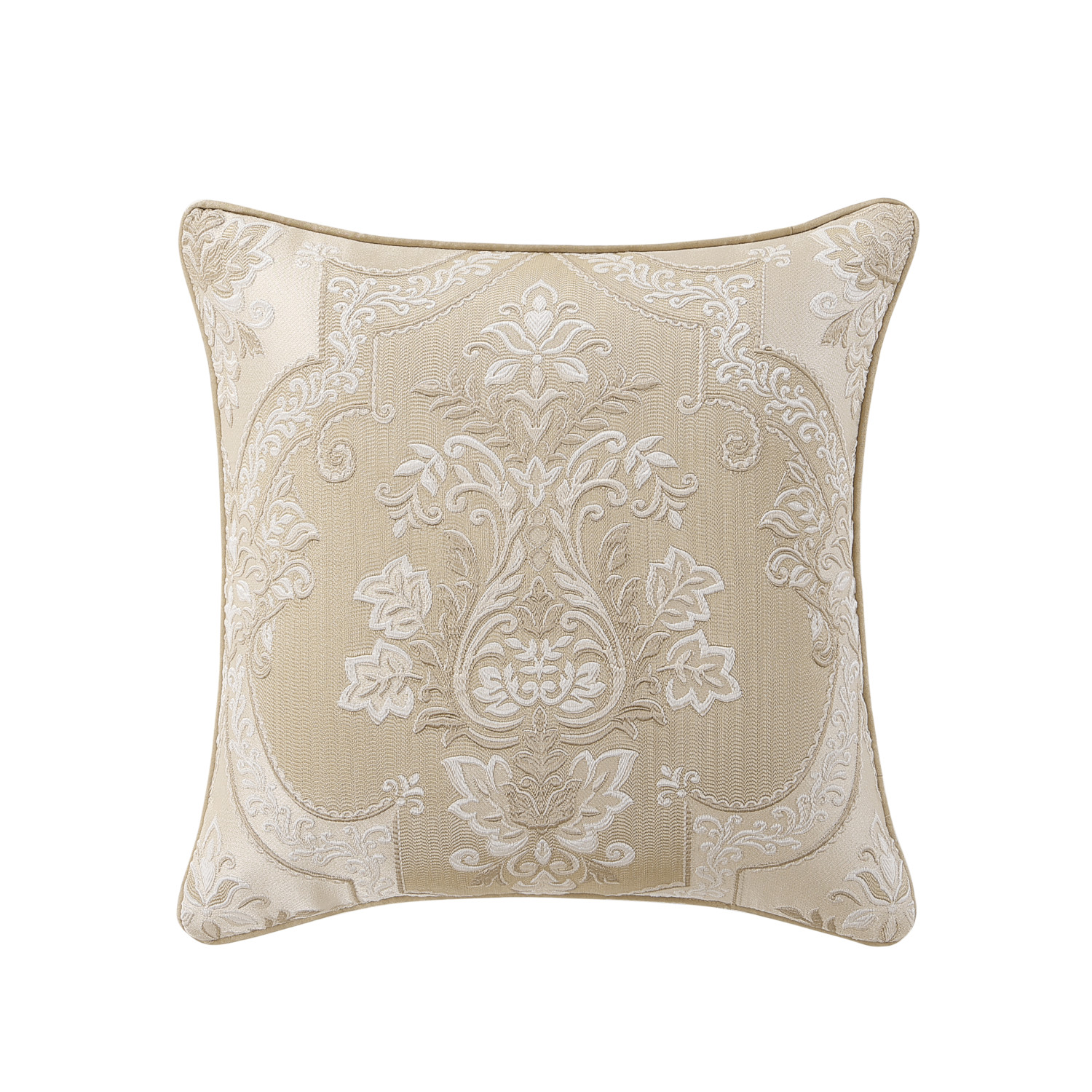 Gold 20inch Square Decorative Throw Pillow