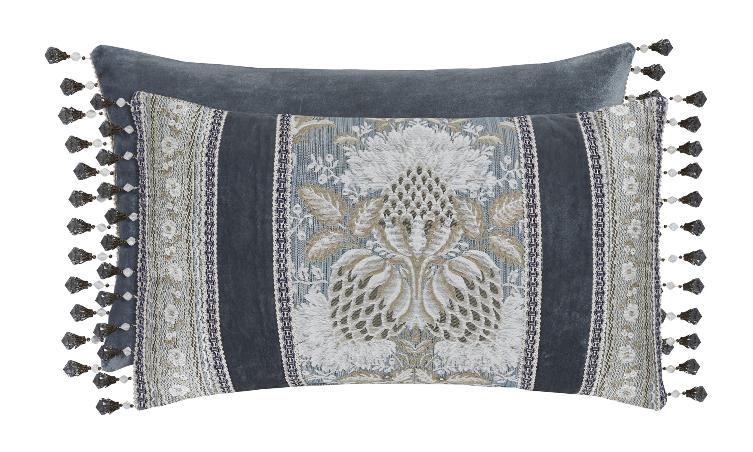 French Blue Boudoir Decorative Throw Pillow