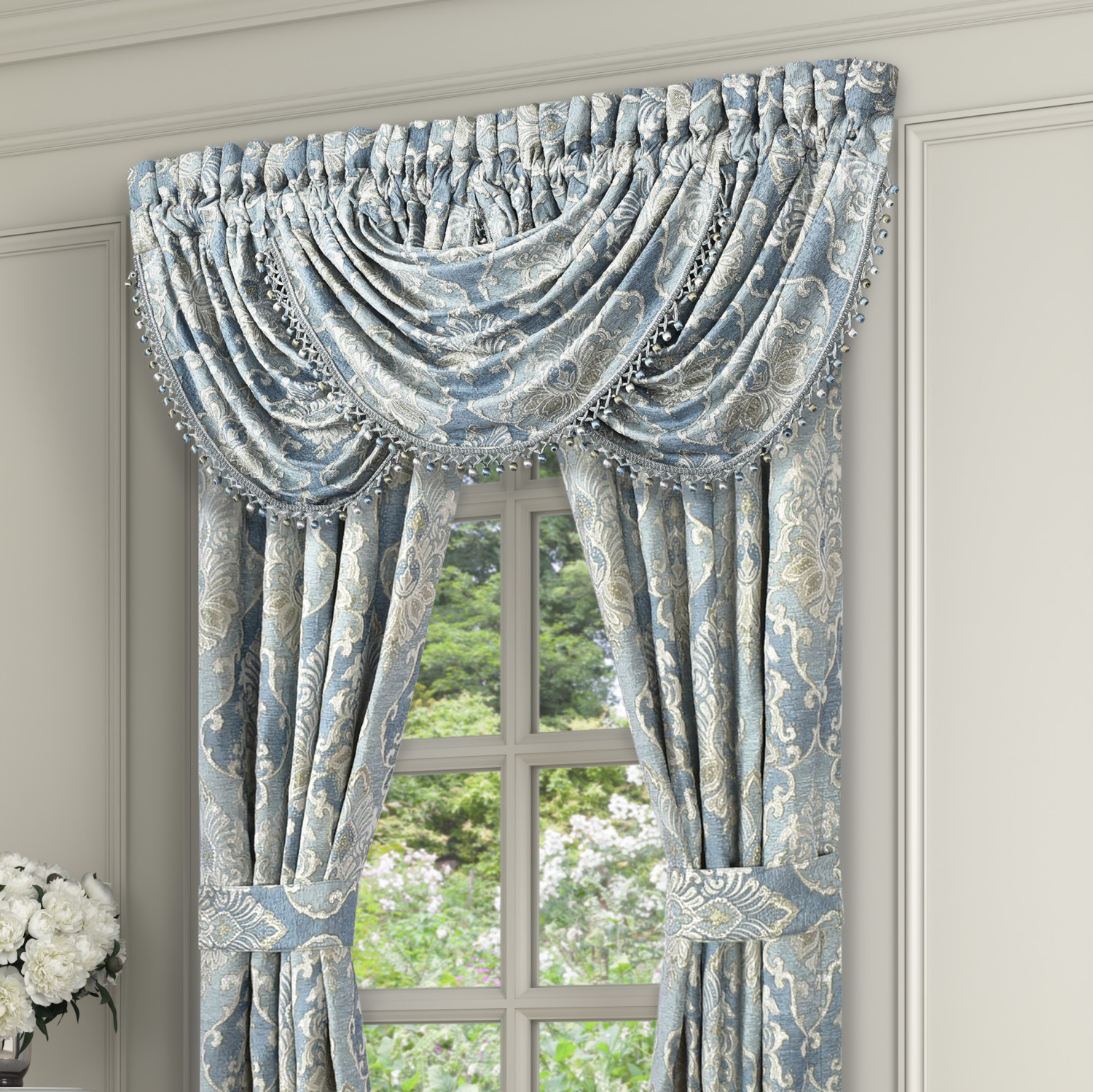 Spa Window Waterfall Valance