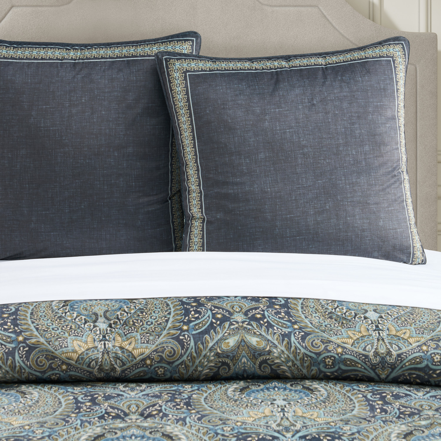 Blue Euro Sham