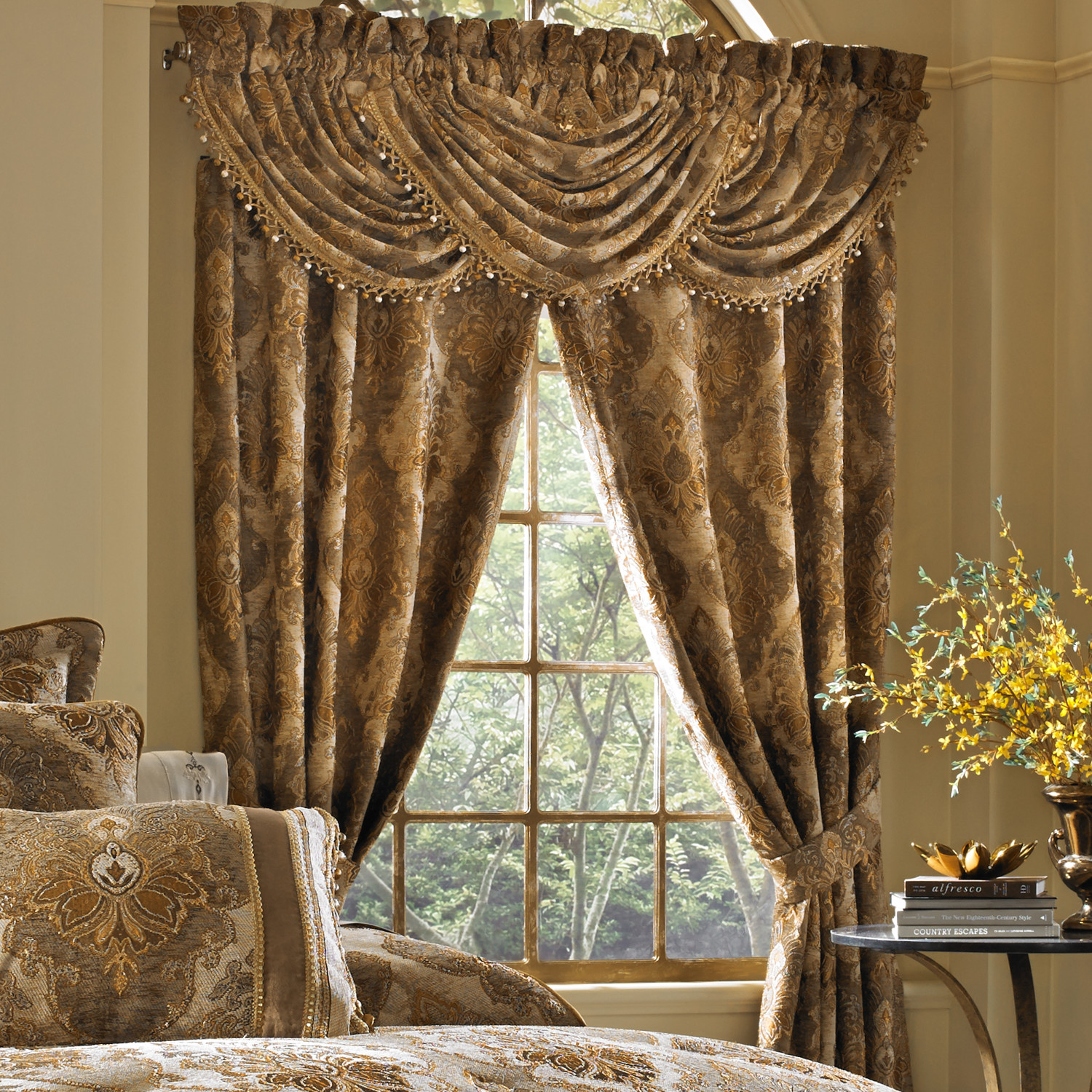 Natural Window Waterfall Valance