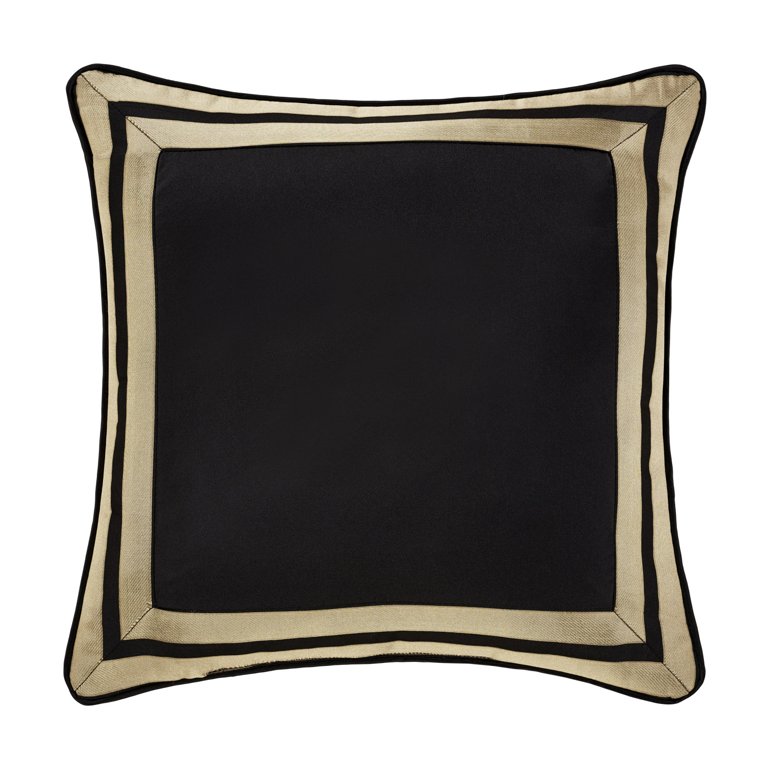 Black 20inch Square Decorative Throw Pillow