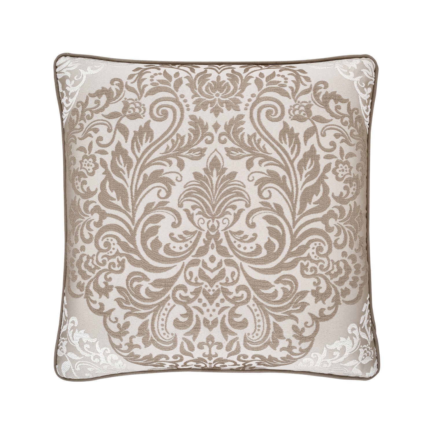 Gold 20inch Square Decorative Throw Pillow