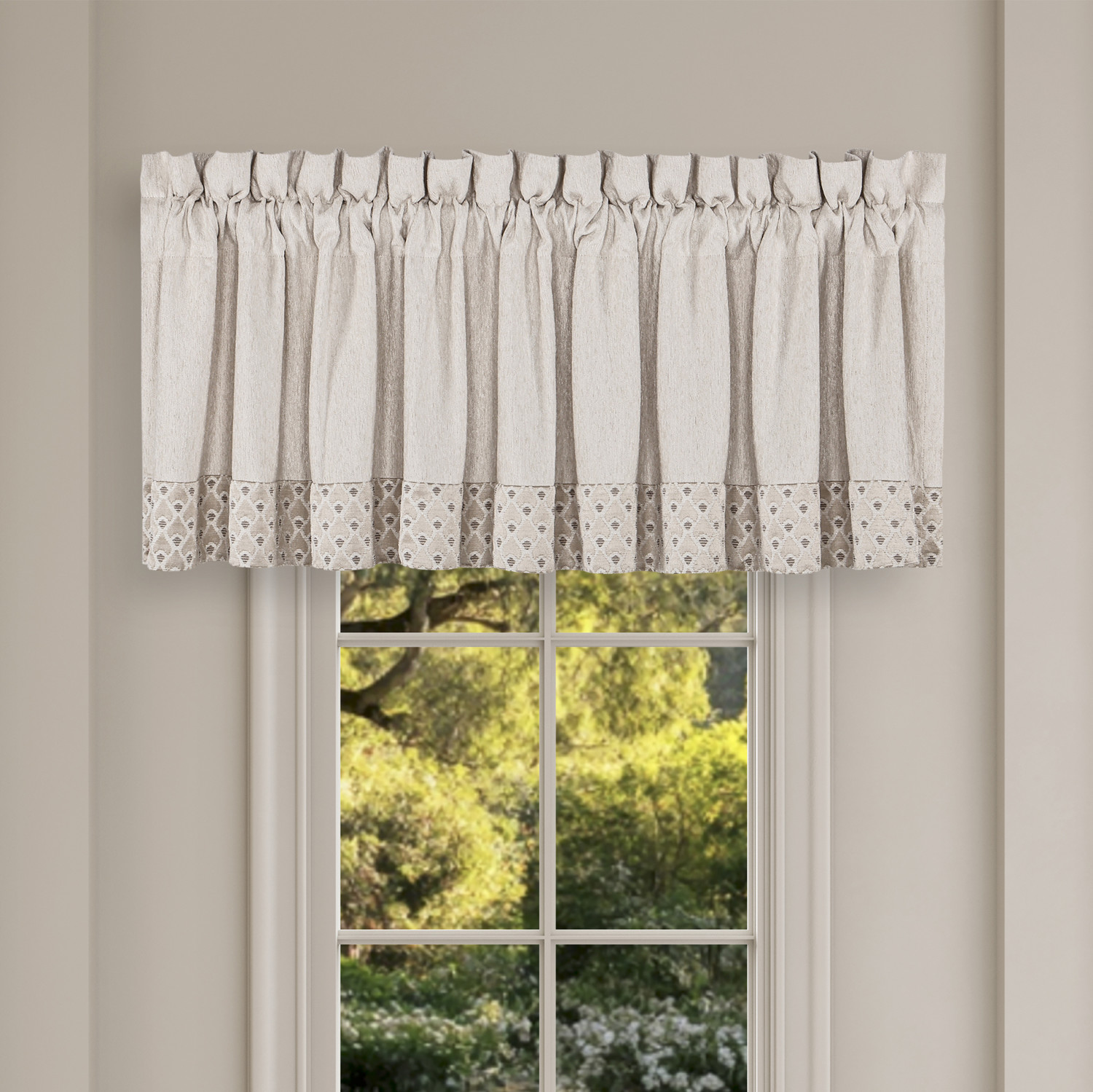 Almond Window Straight Valance