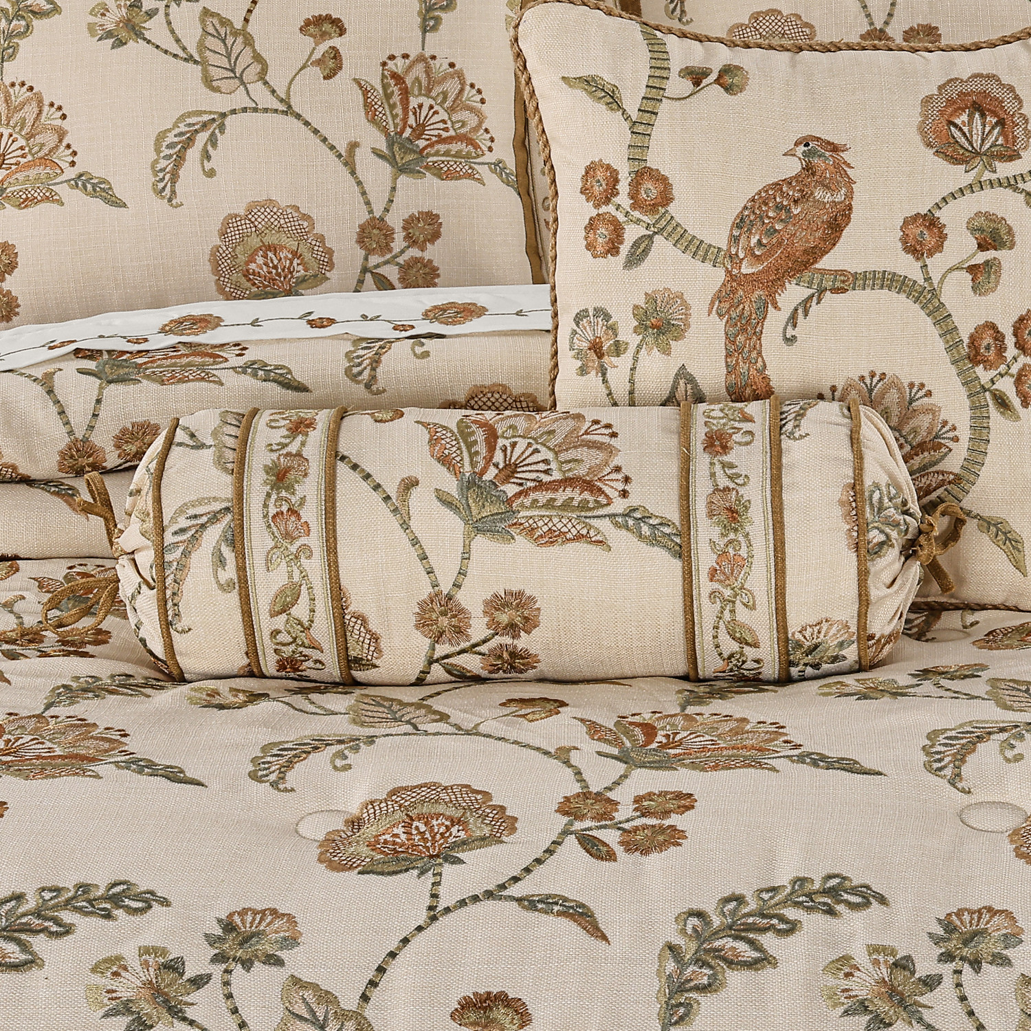 Apricot Bolster Decorative Throw Pillow