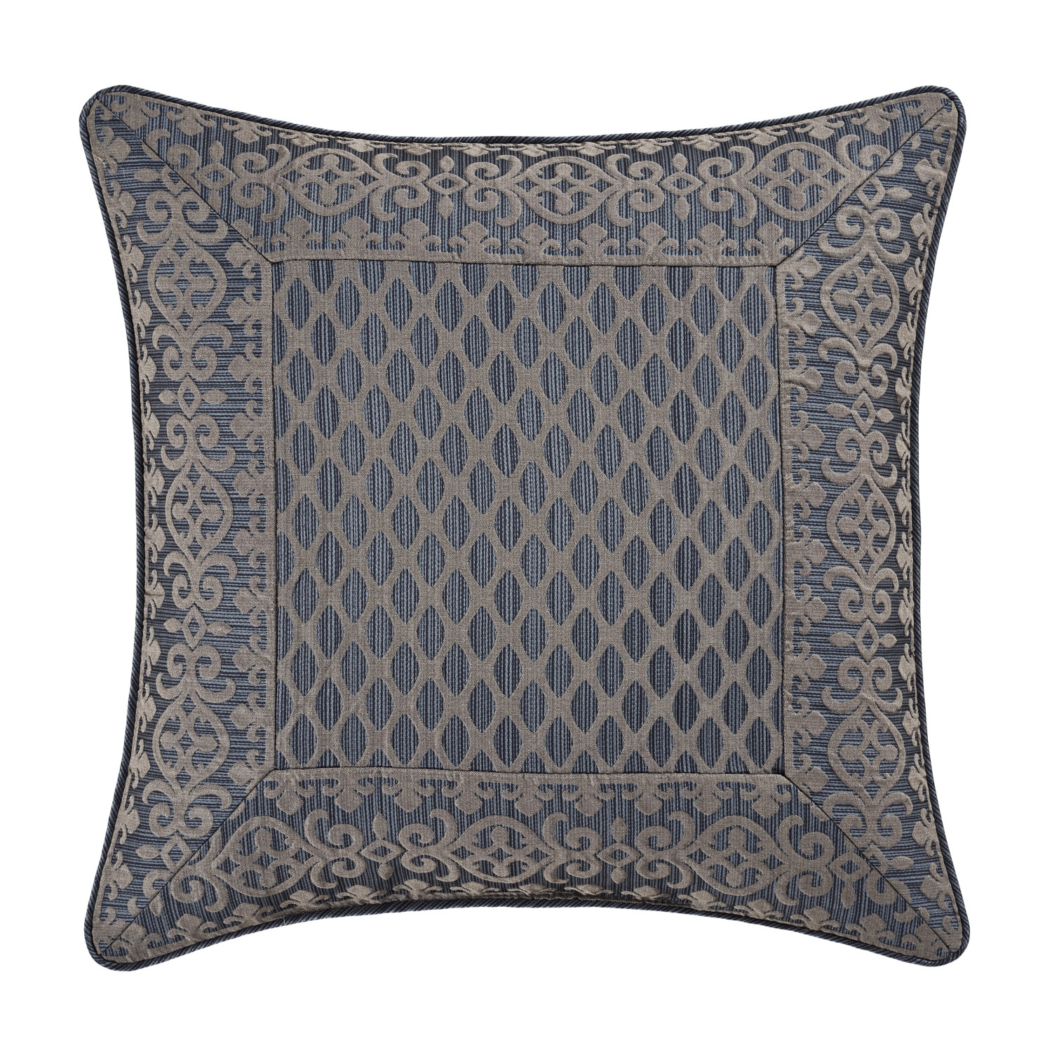 Blue 18inch Square Decorative Throw Pillow