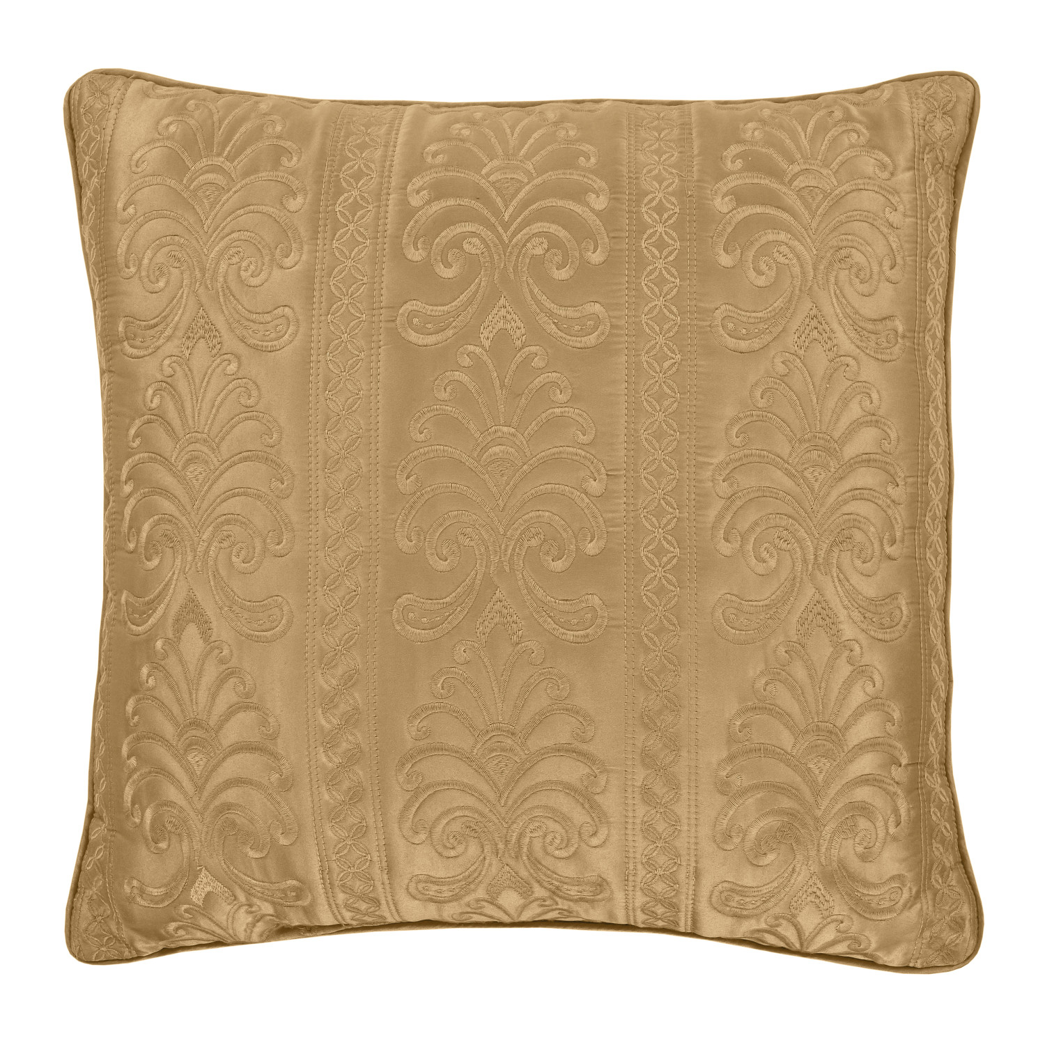 Gold 18inch Square Decorative Throw Pillow