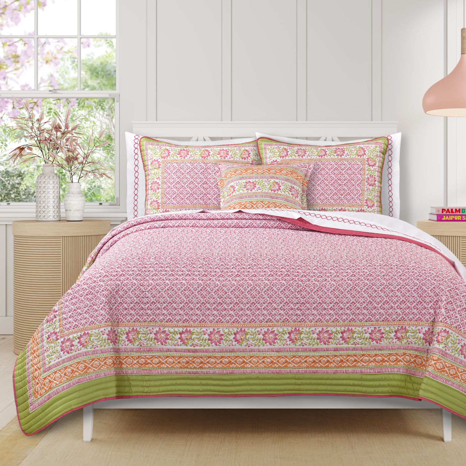 Pink Twin/Twin Xl 2Pc. Quilt Set