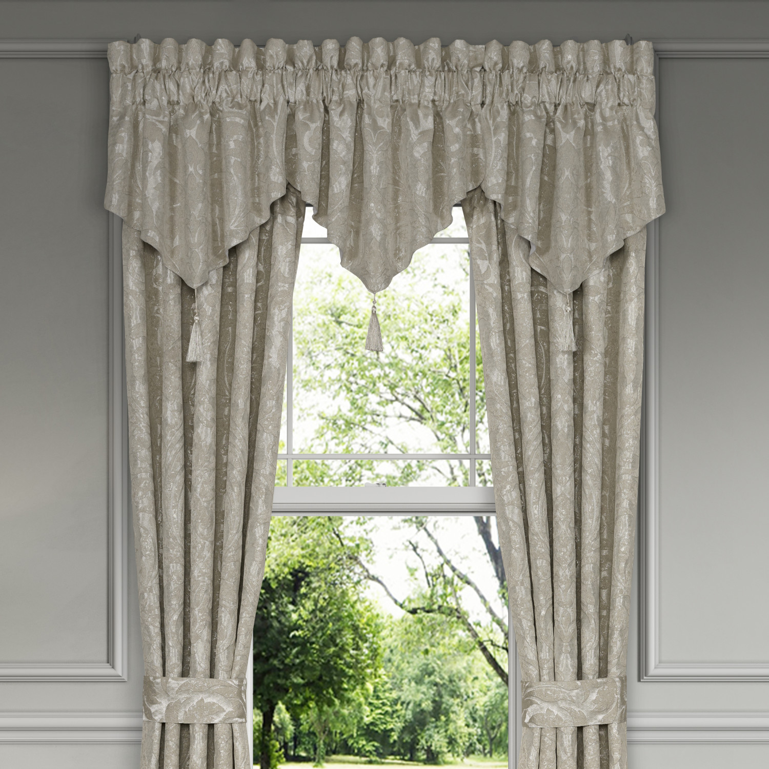 Silver Window Ascot Valance