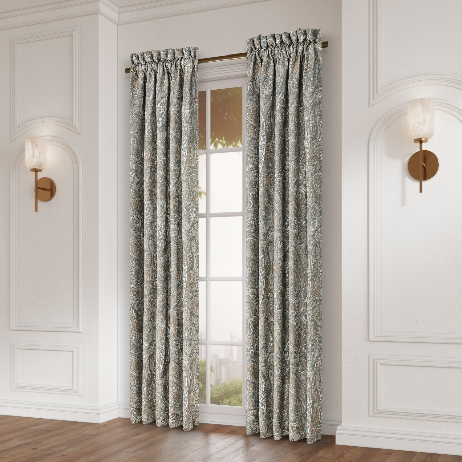 Aqua 84inch Window Panel Pair