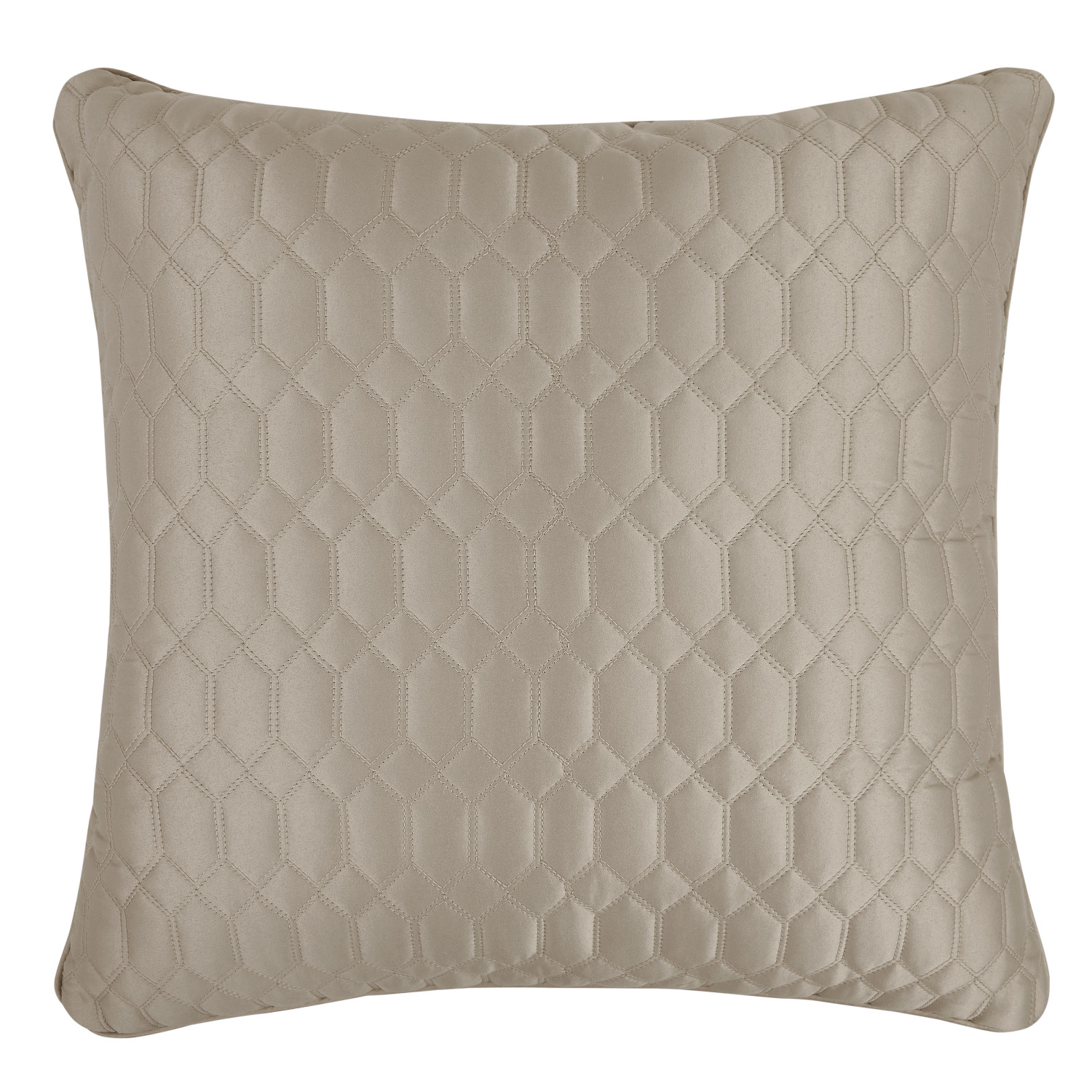 Pebble 20inch Square Quilted Decorative Throw Pillow