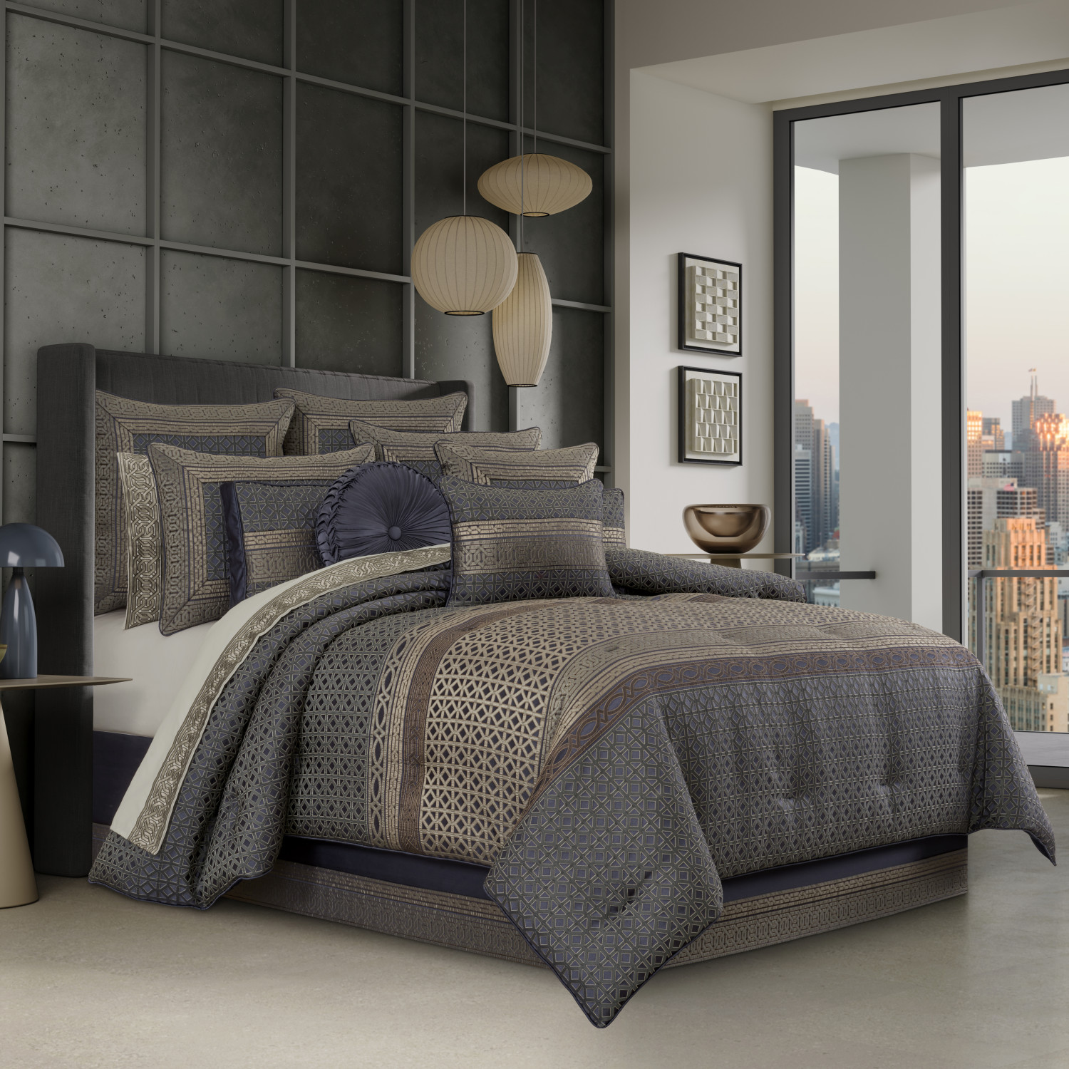 Slate Queen 4Pc. Comforter Set