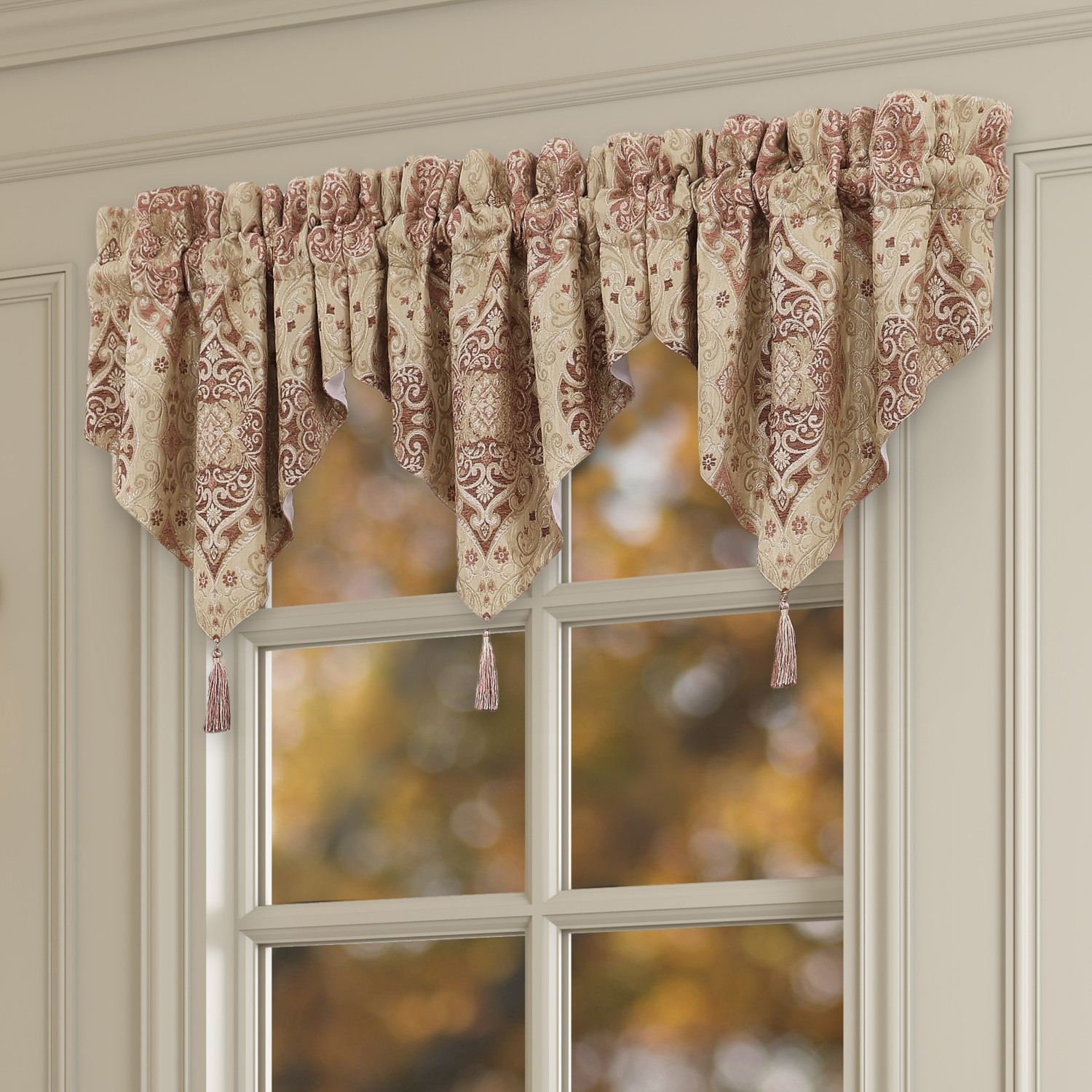 Terracotta Window Ascot Valance