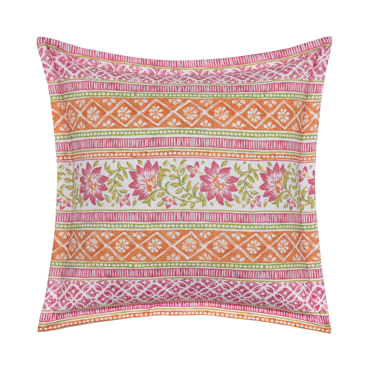 Pink 18inch Square Decorative Throw Pillow