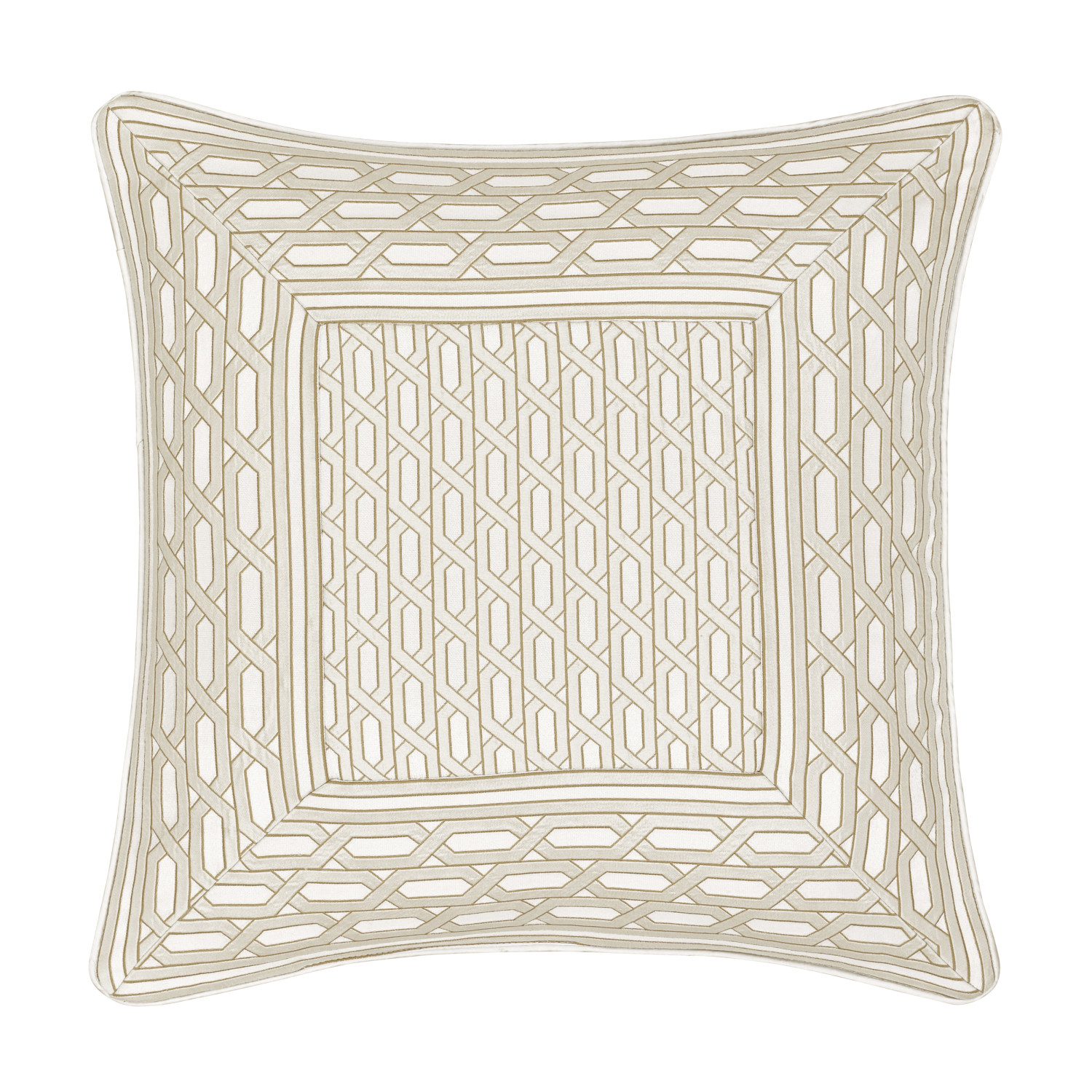 Ivory 20inch Square Decorative Throw Pillow