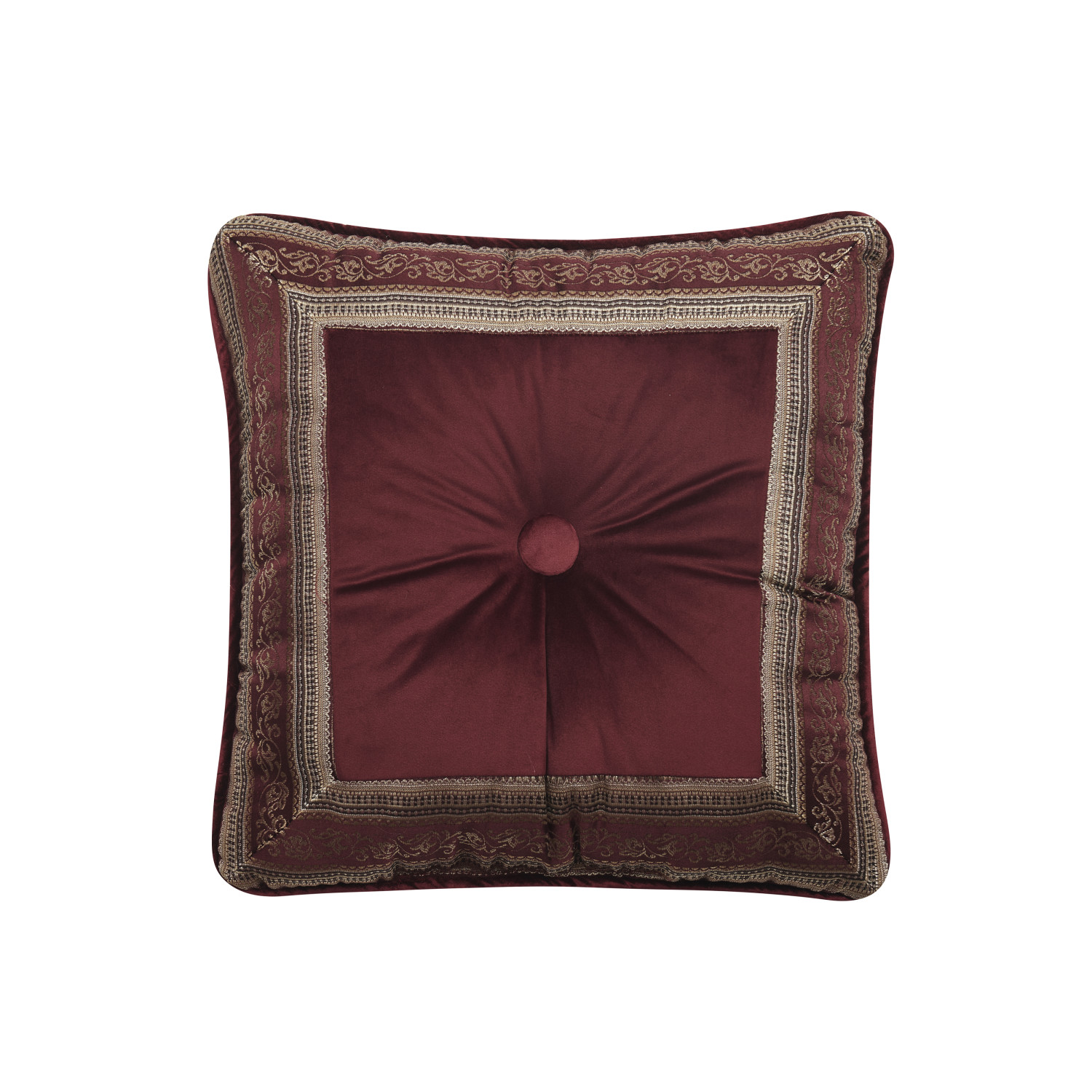 Crimson 18inch Square Decorative Throw Pillow