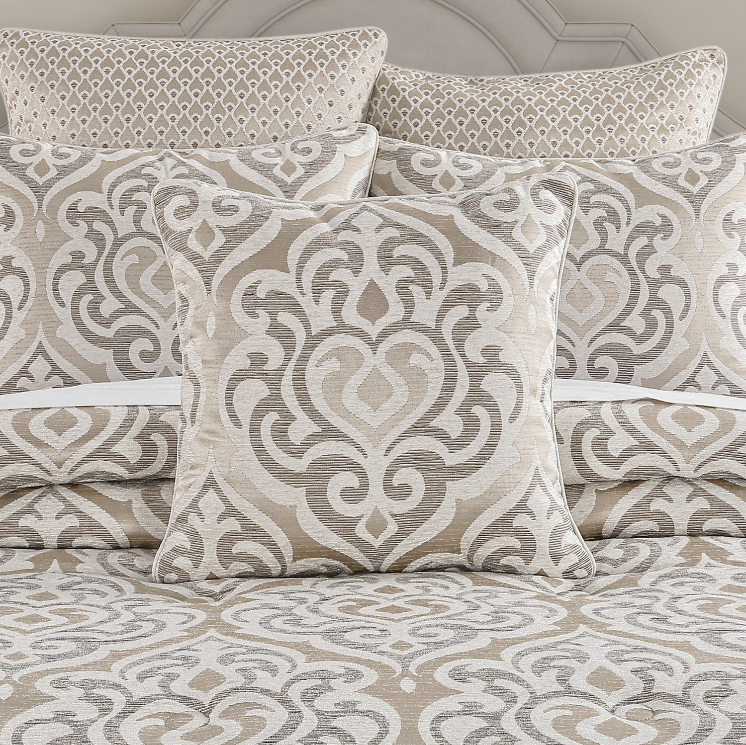 Almond 20inch Square Decorative Throw Pillow