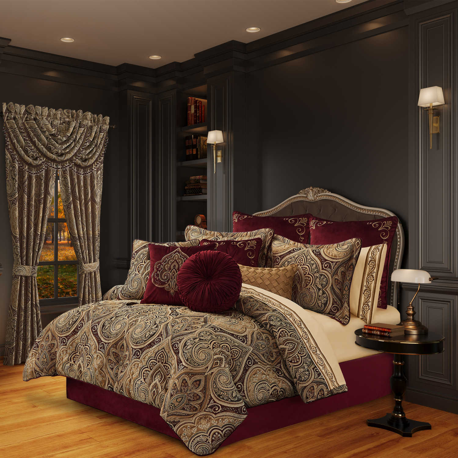 Crimson Euro Sham