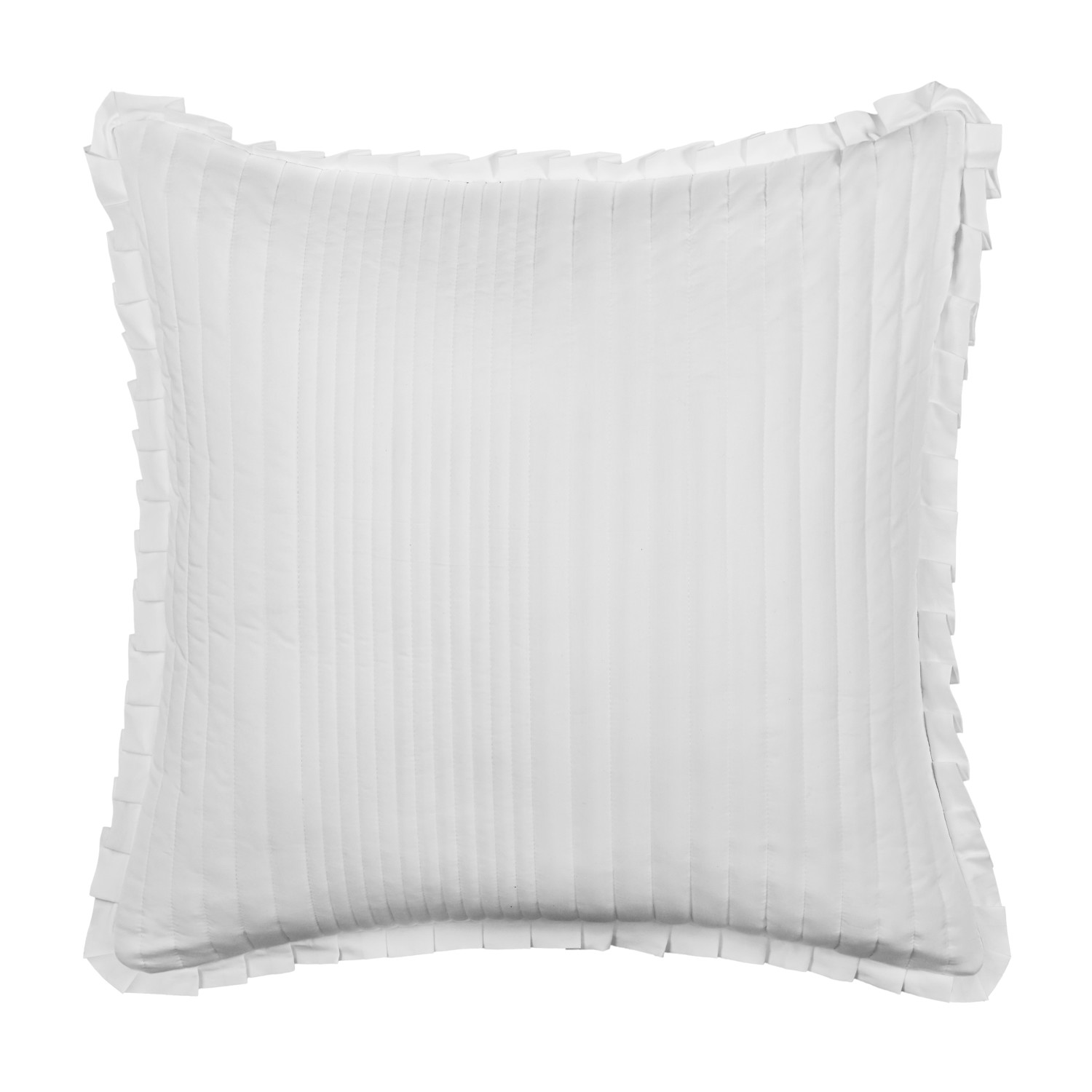 White Euro Quilted Sham
