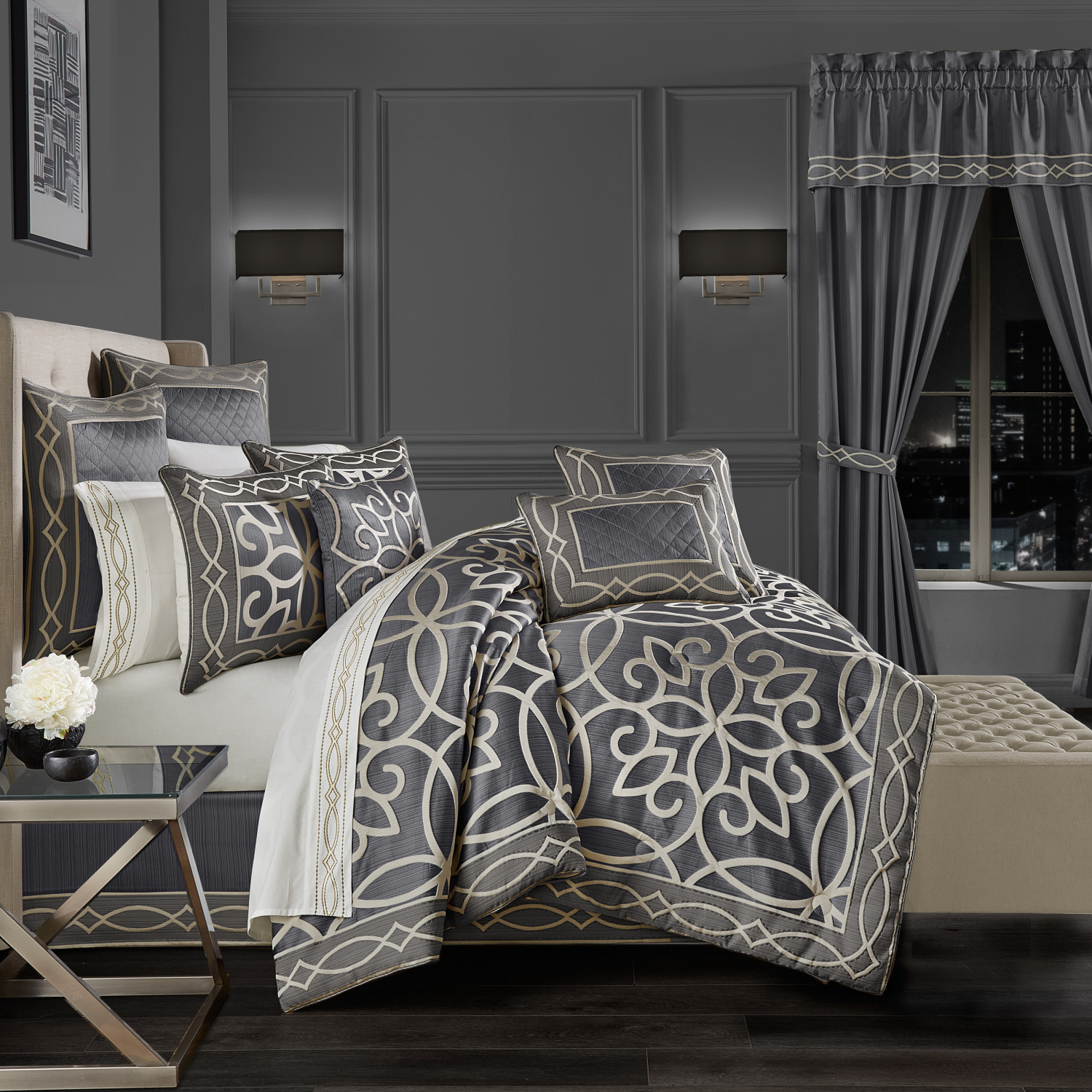 Charcoal Euro Sham
