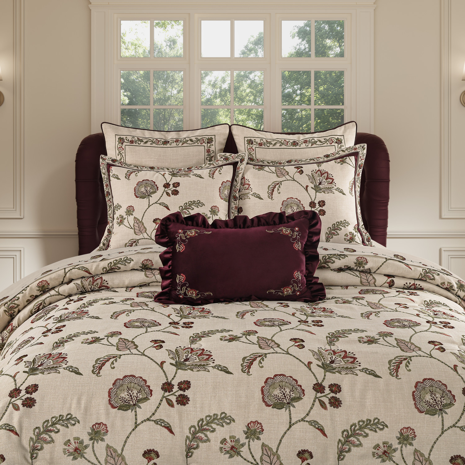 Red Boudoir Decorative Throw Pillow