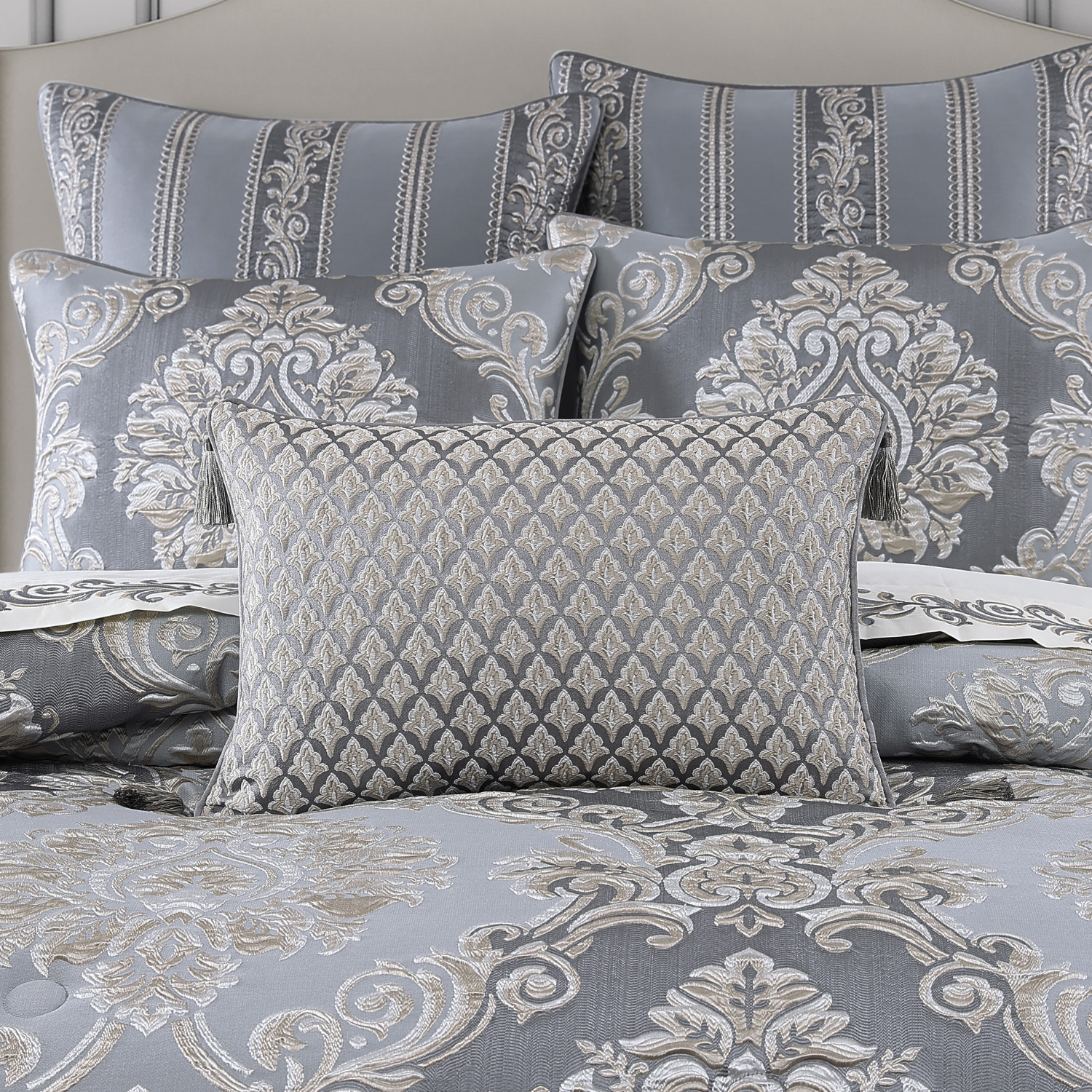 Powder Blue Boudoir Decorative Throw Pillow