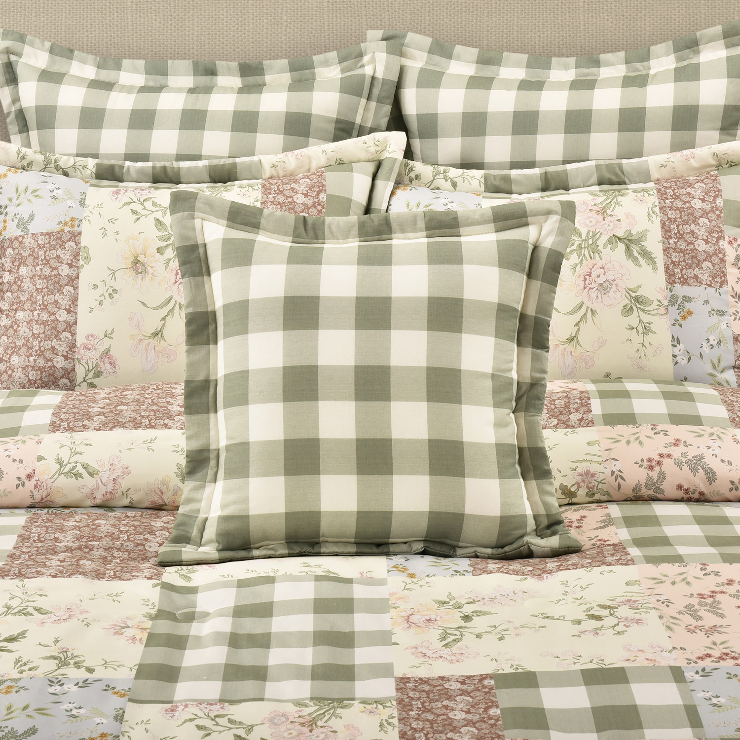 Green 18inch Square Decorative Throw Pillow