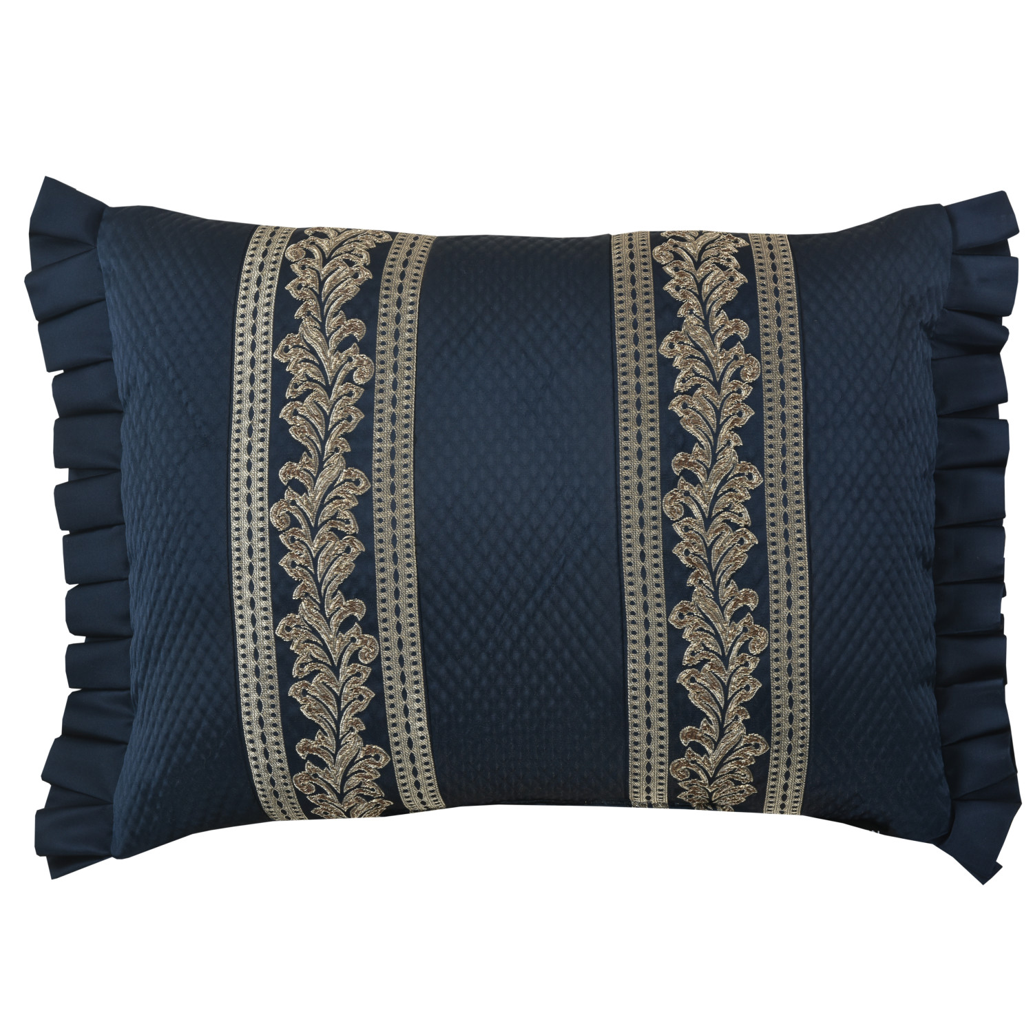 Navy Boudoir Decorative Throw Pillow