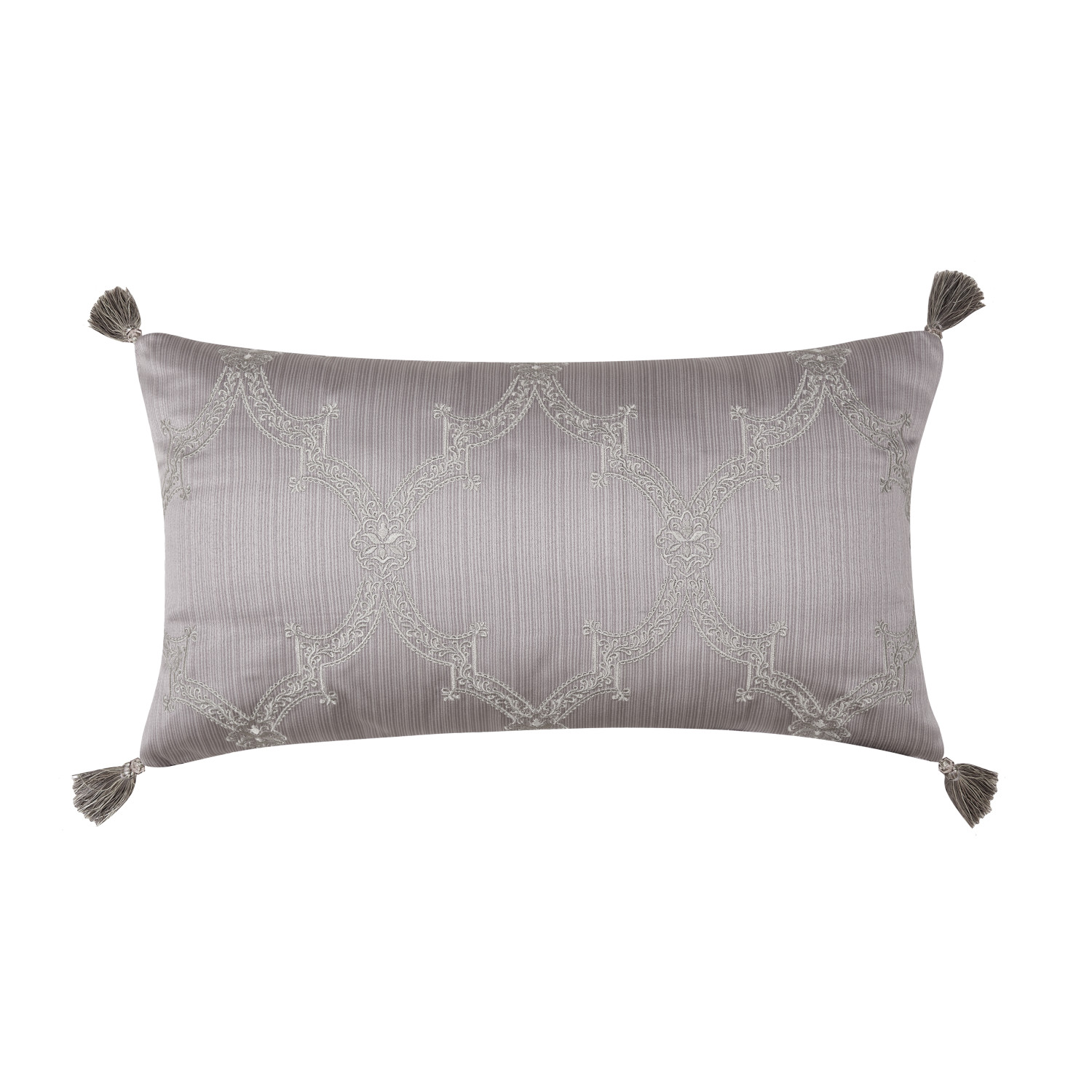 Lavender Boudoir Embellished Decorative Throw Pillow