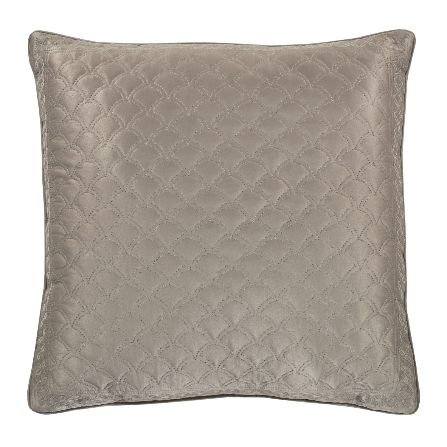 Taupe 20inch Square Decorative Throw Pillow
