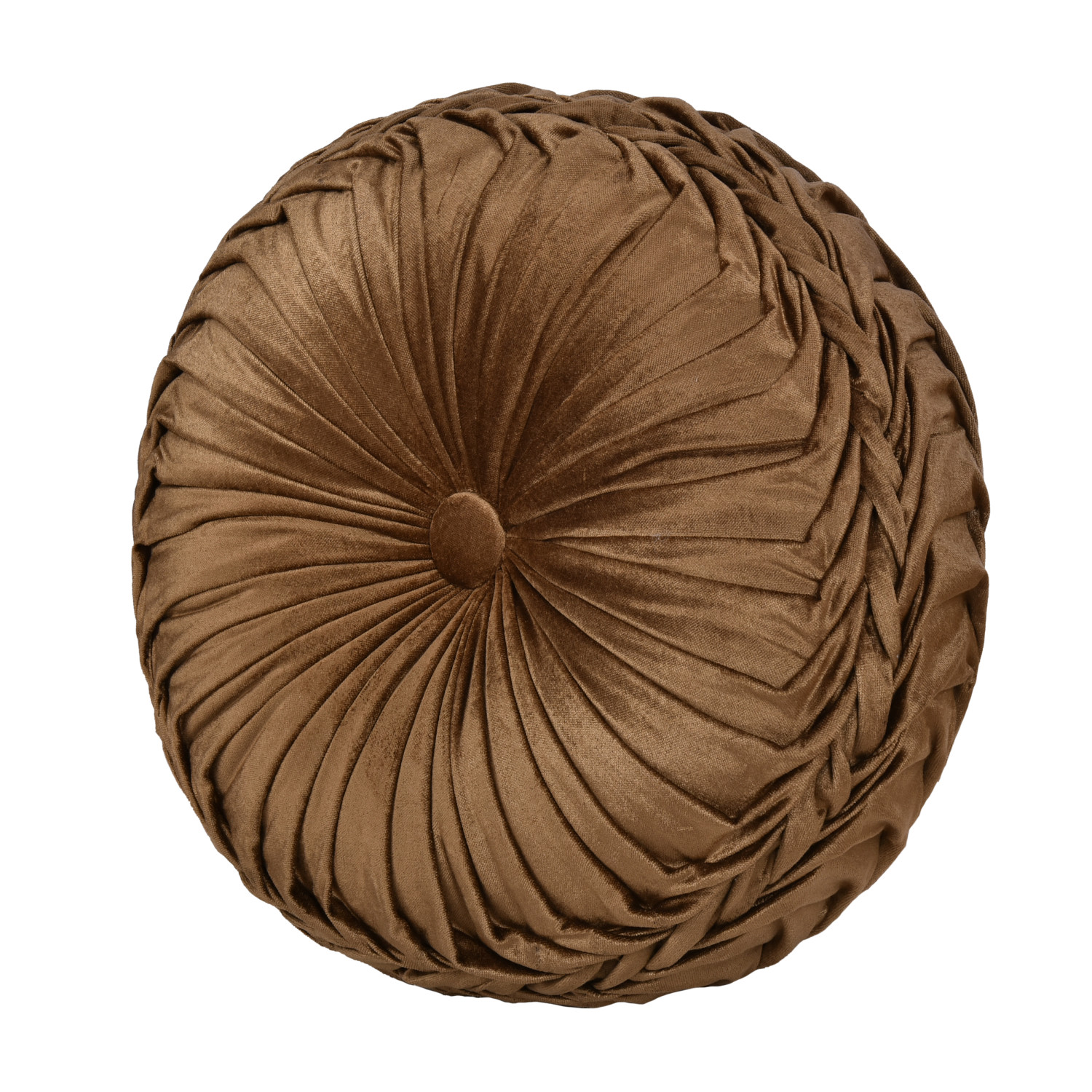 Natural Tufted Round Decorative Throw Pillow