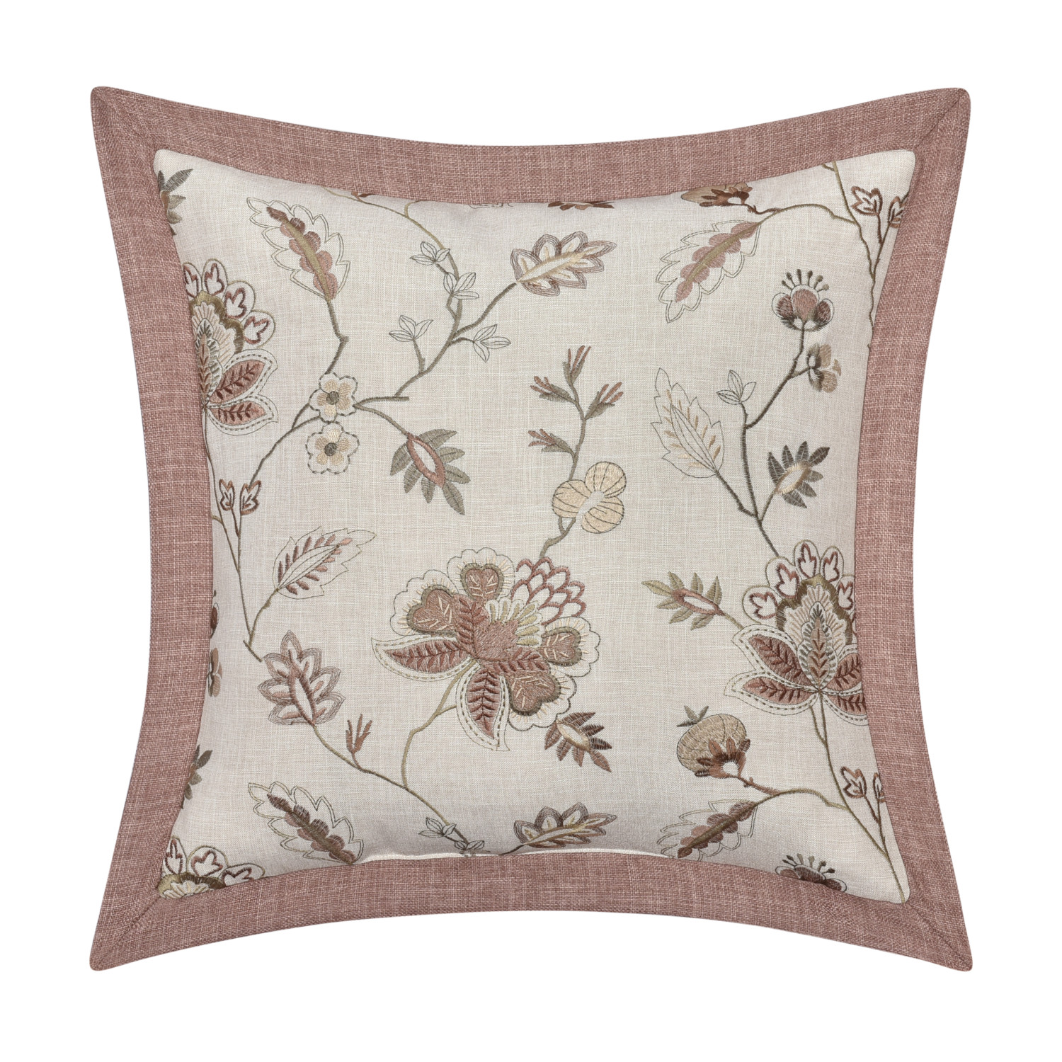 Linen 20inch Square Decorative Throw Pillow