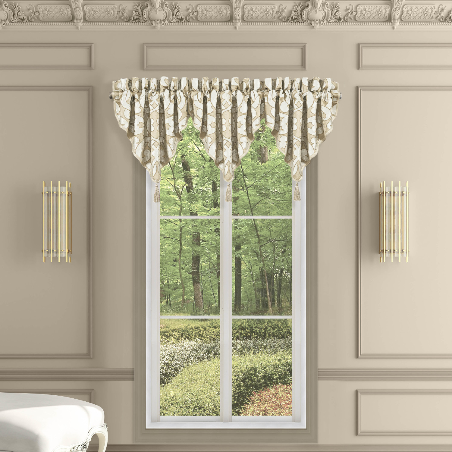 Gold Window Ascot Valance