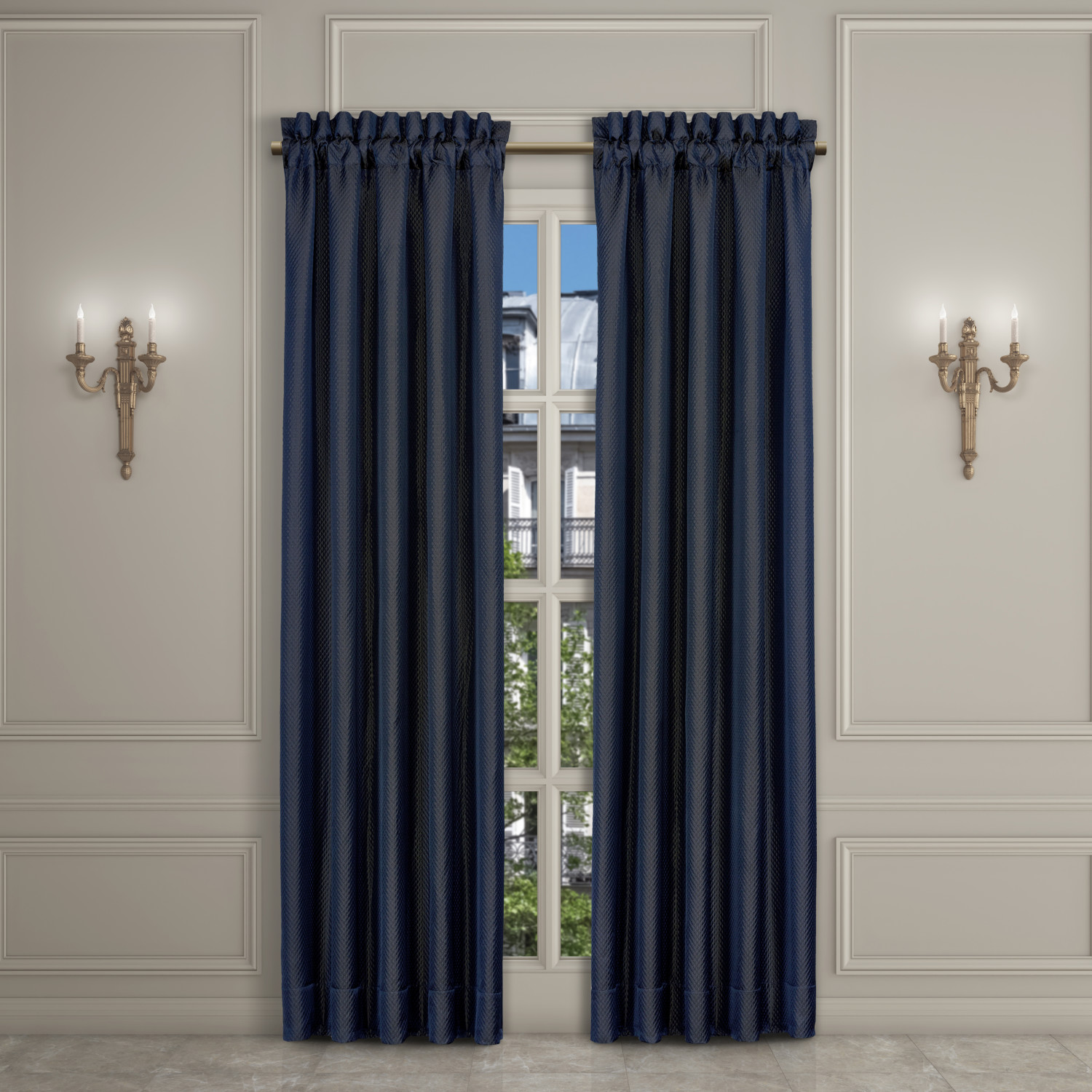 Royal Blue 84inch Window Panel Pair