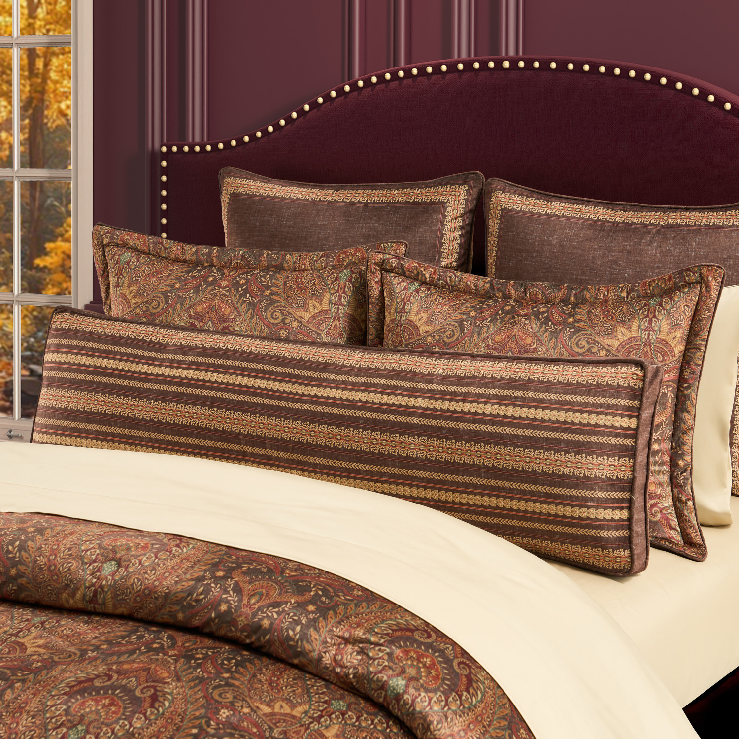 Chocolate Bolster Decorative Throw Pillow