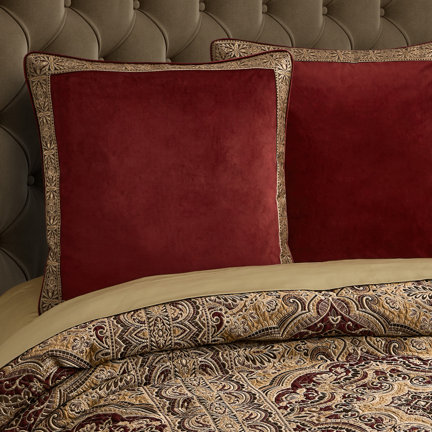 Crimson Euro Sham