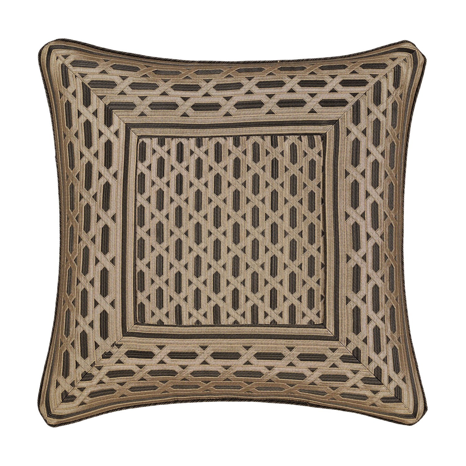 Bronze 20inch Square Decorative Throw Pillow