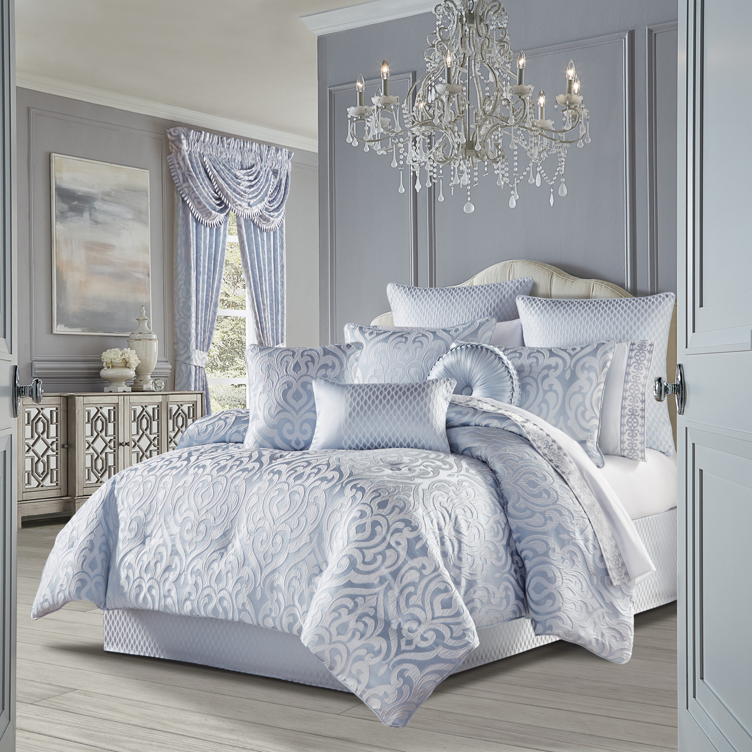 Powder Blue Euro Sham