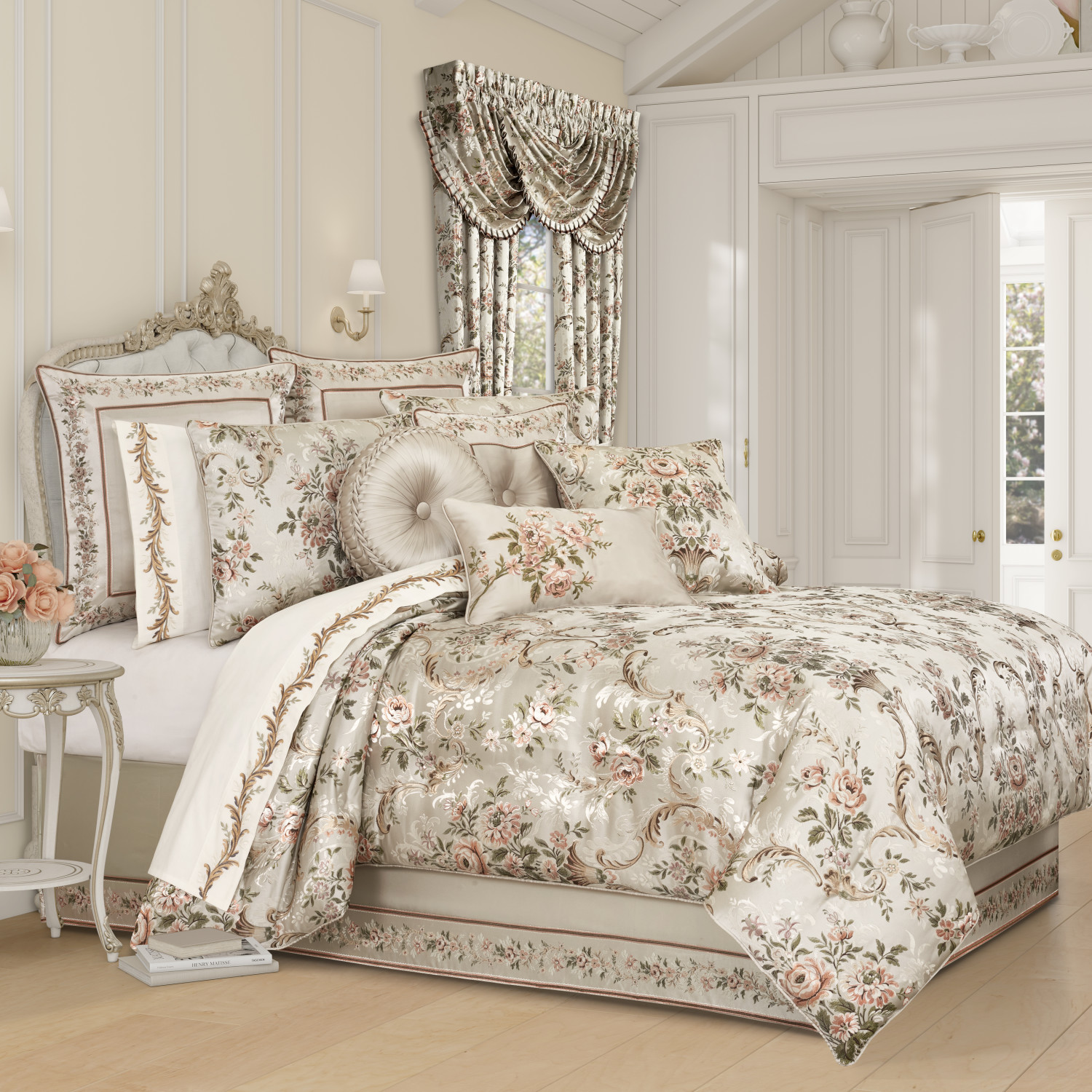 Ivory Boudoir Decorative Throw Pillow